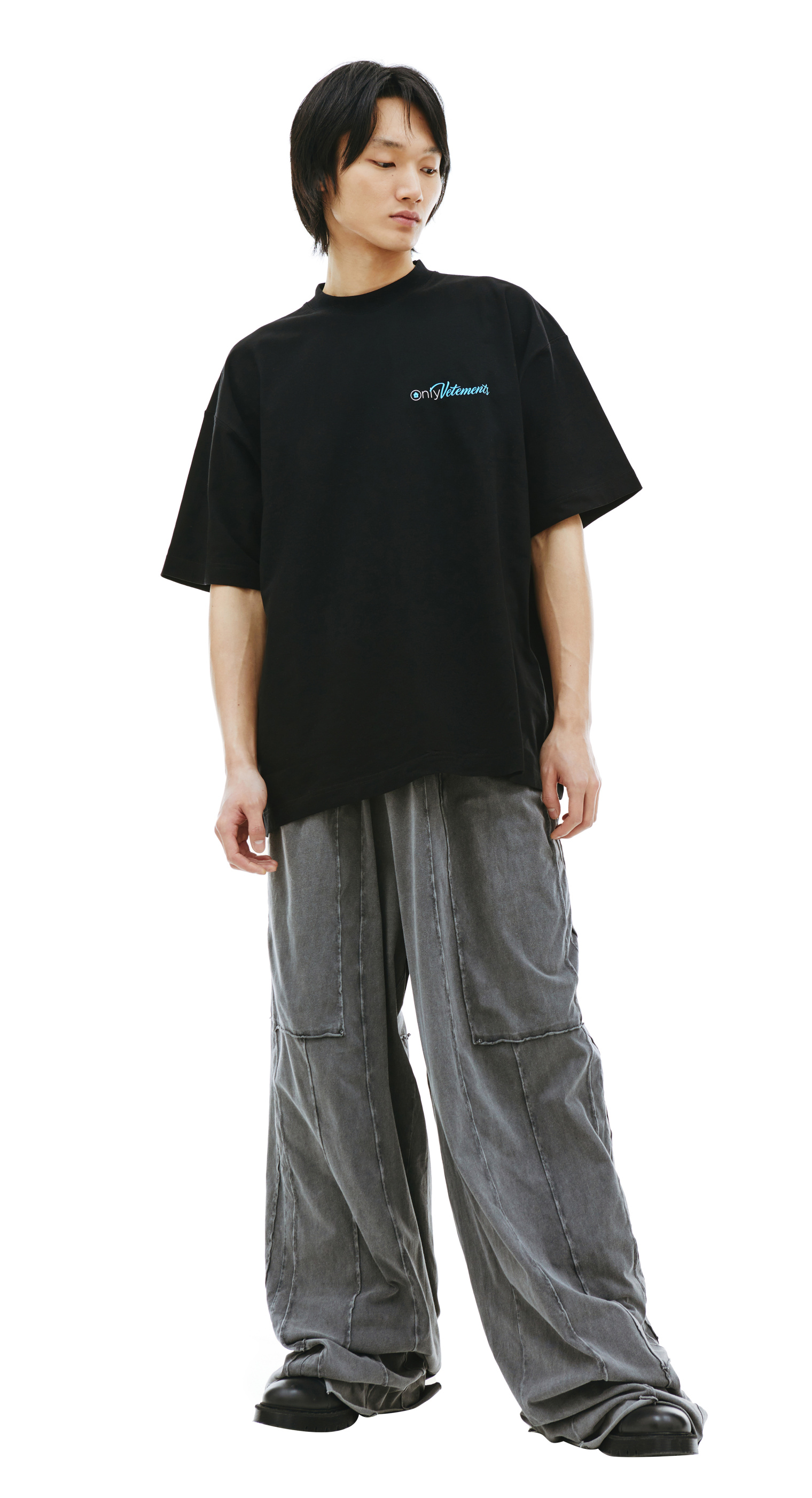 VETEMENTS Широкие брюки с выстиранным эффектом