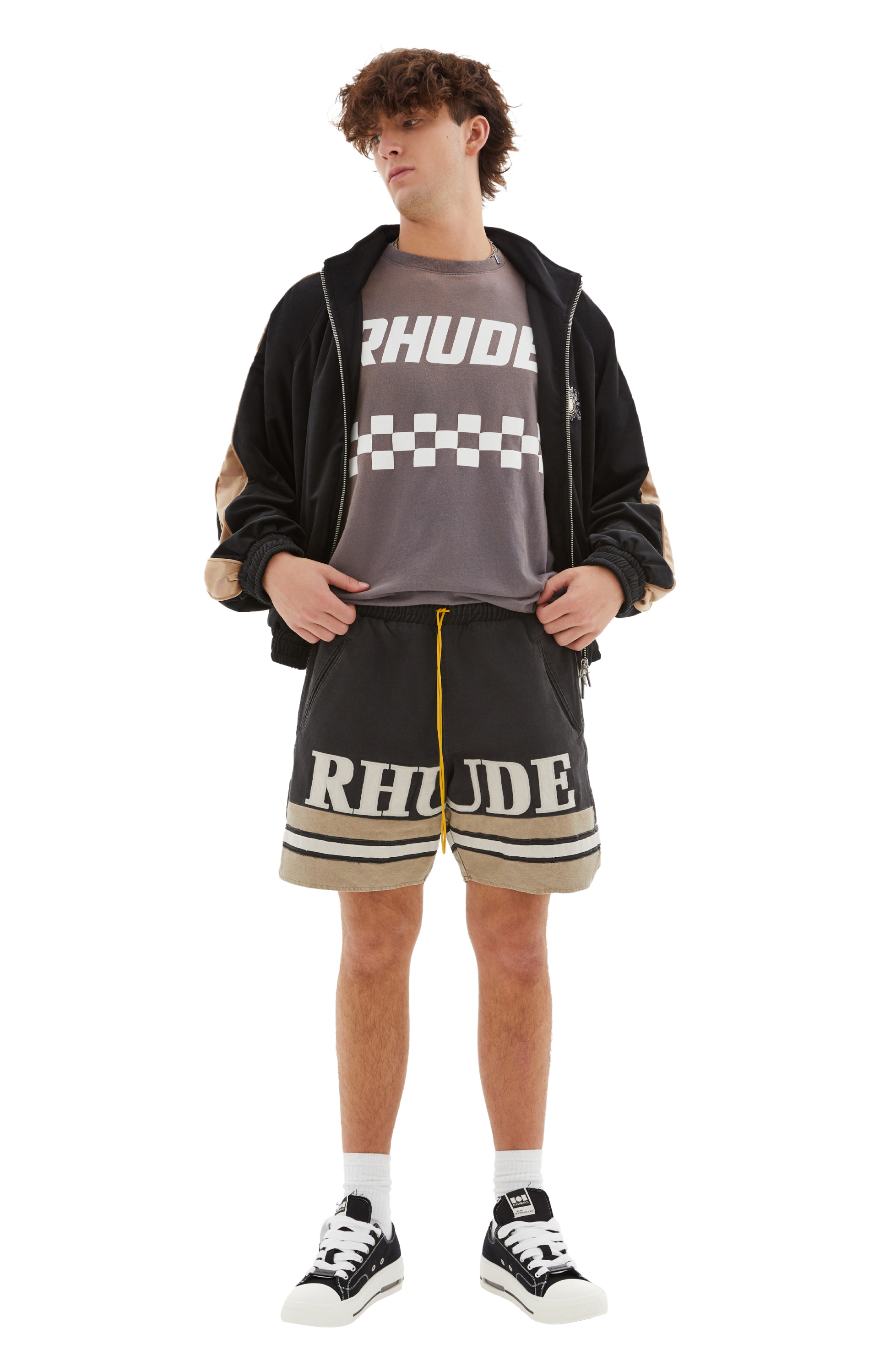 RHUDE Logo shorts
