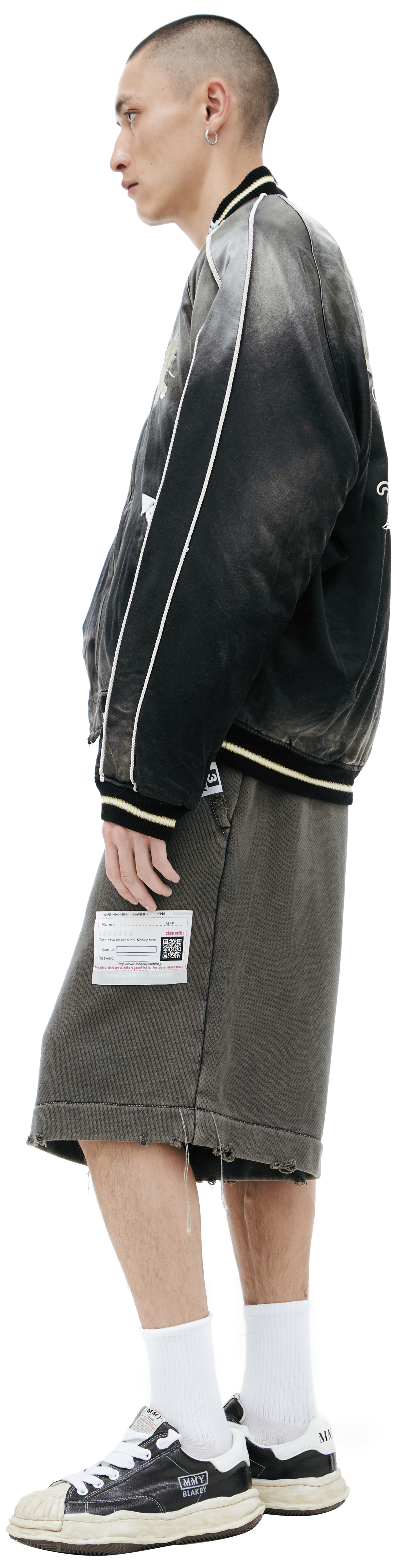 Maison Mihara Yasuhiro Cotton bomber with patches