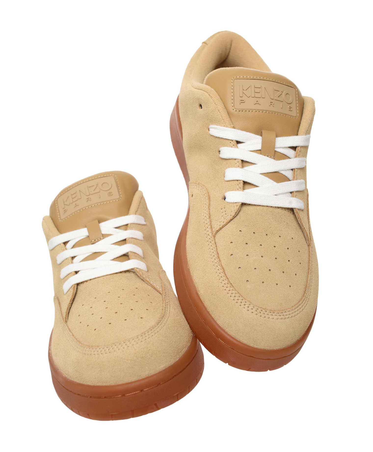 KENZO Beige suede sneakers