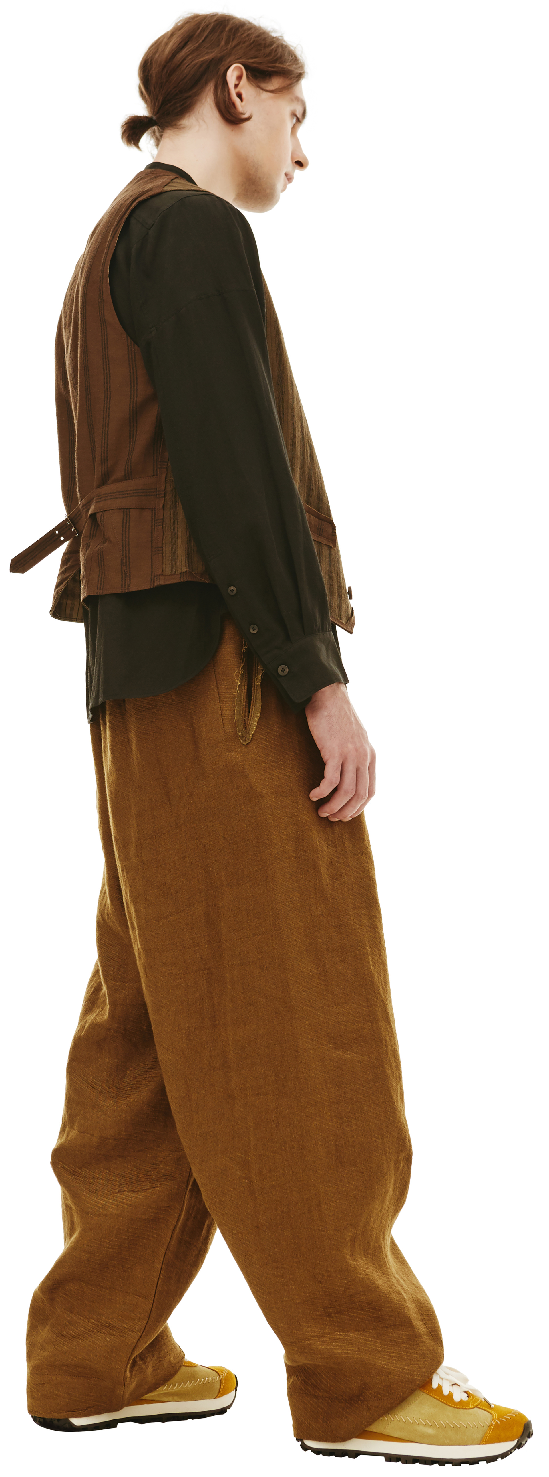 Ziggy Chen Striped Combination Vest