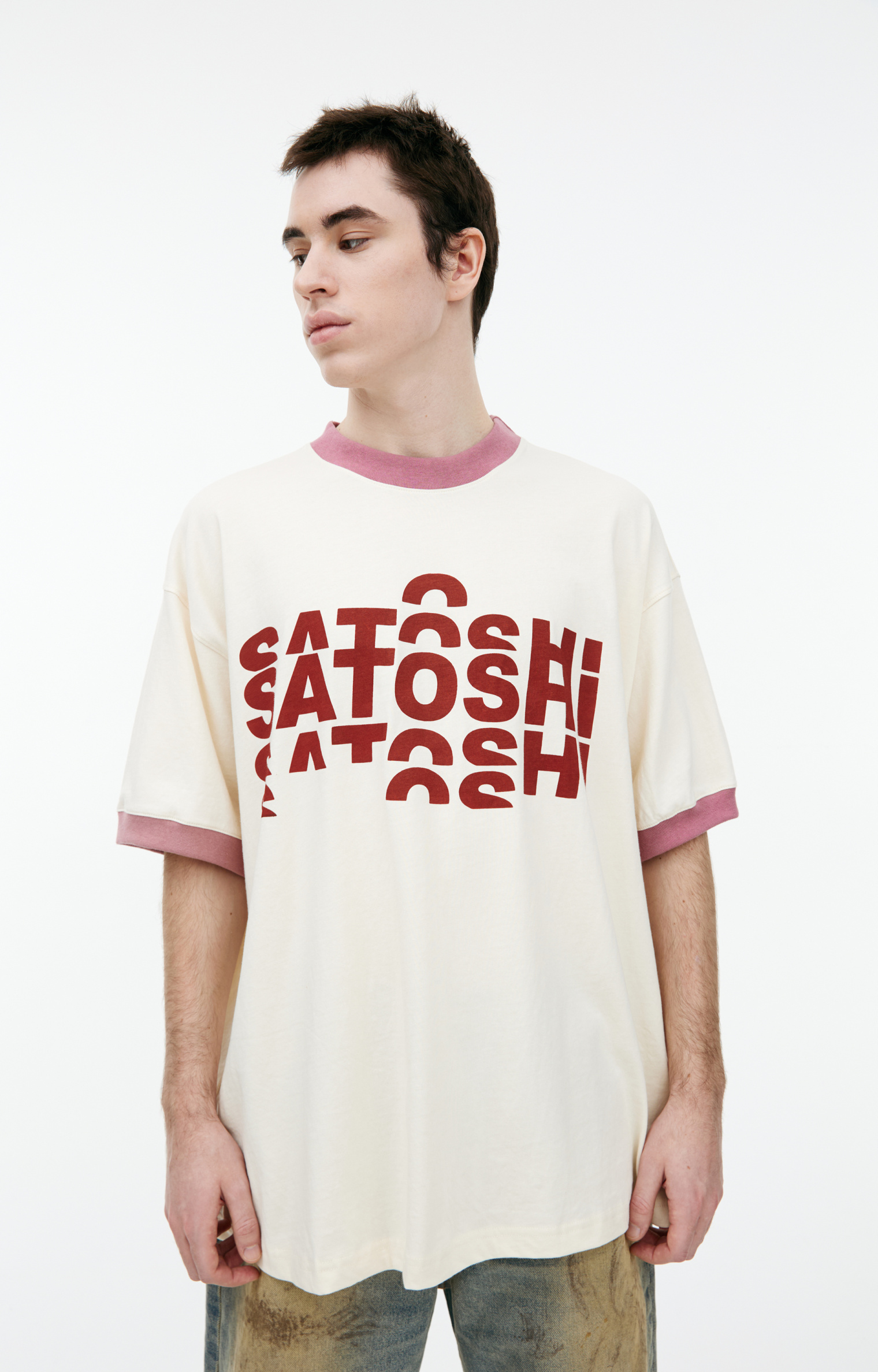 Satoshi Nakamoto White logo T-shirt