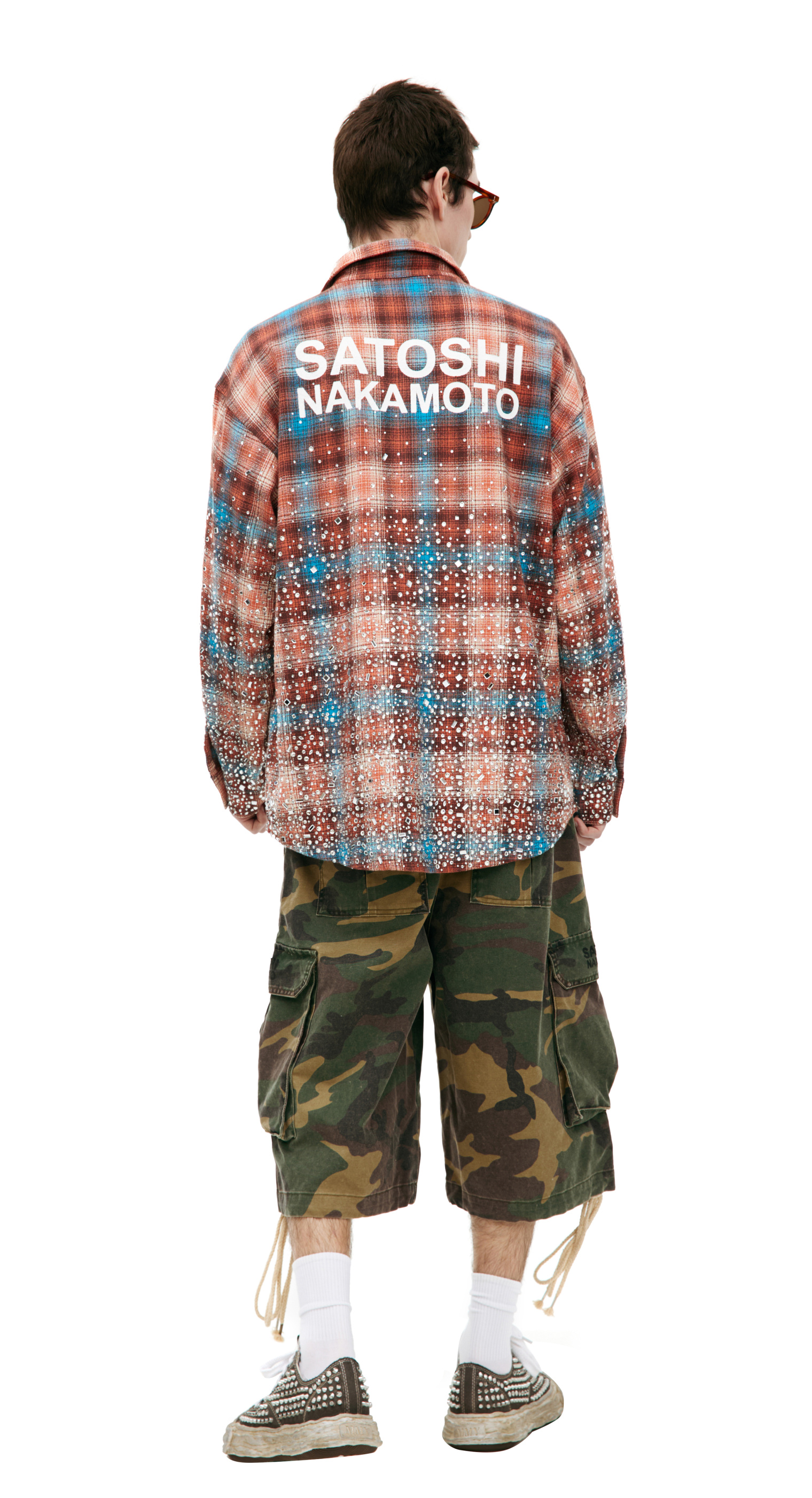 Satoshi Nakamoto Plaid flannel shirt