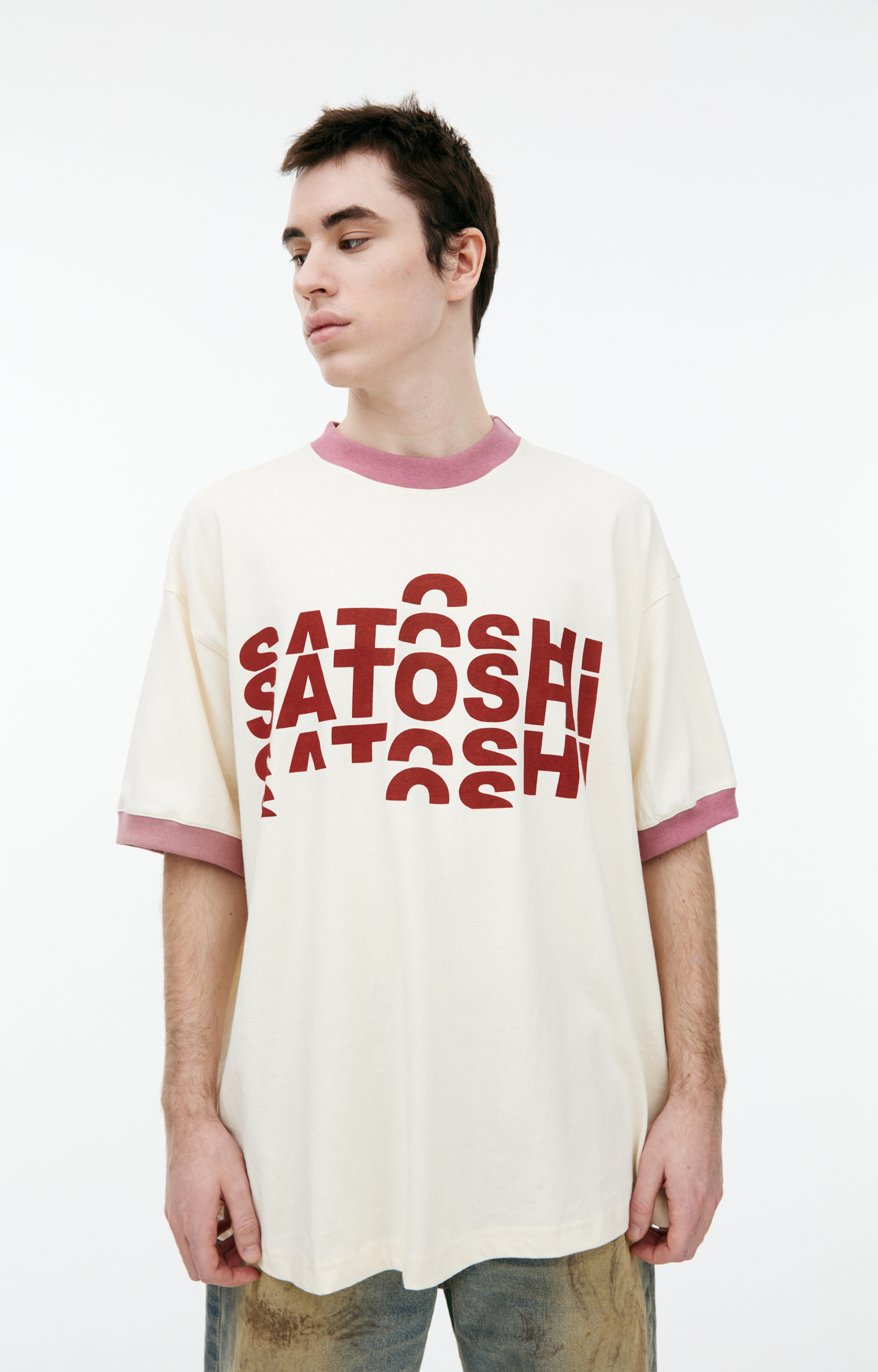 Satoshi Nakamoto White logo T-shirt