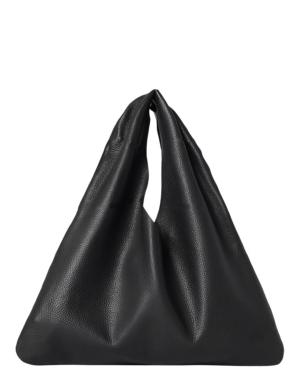 The Row Сумка-W1682-L628 small bindle кожа,треугольная маленькая скукоженная.черная