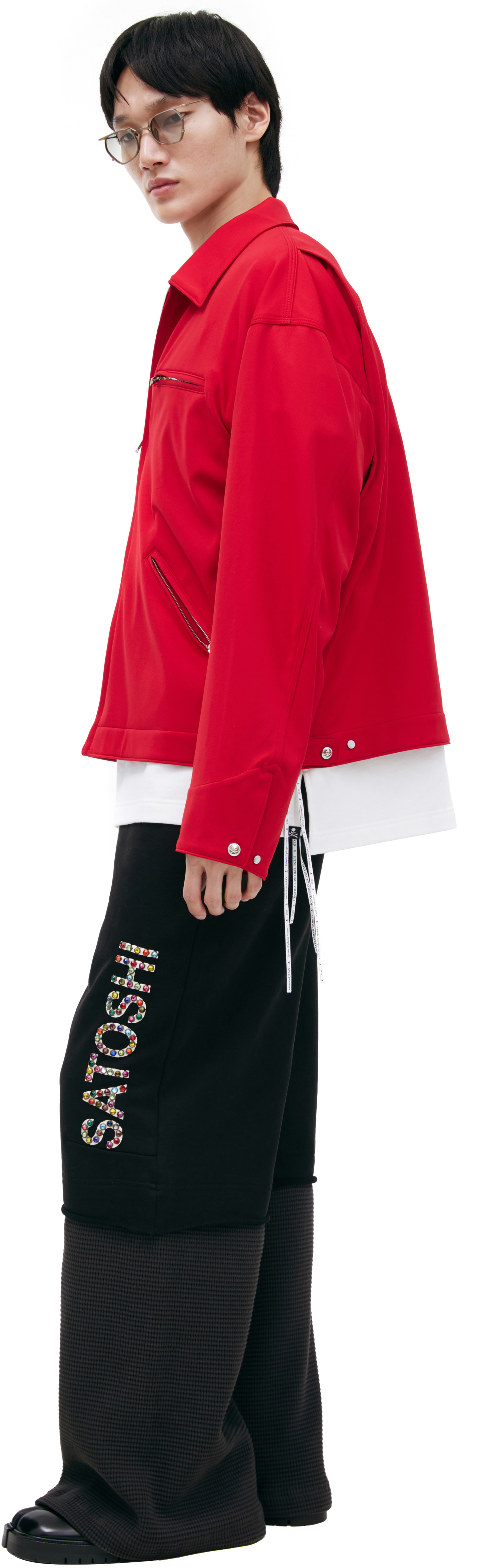 Buy Mastermind WORLD men red jacket with a zipper for $2,045