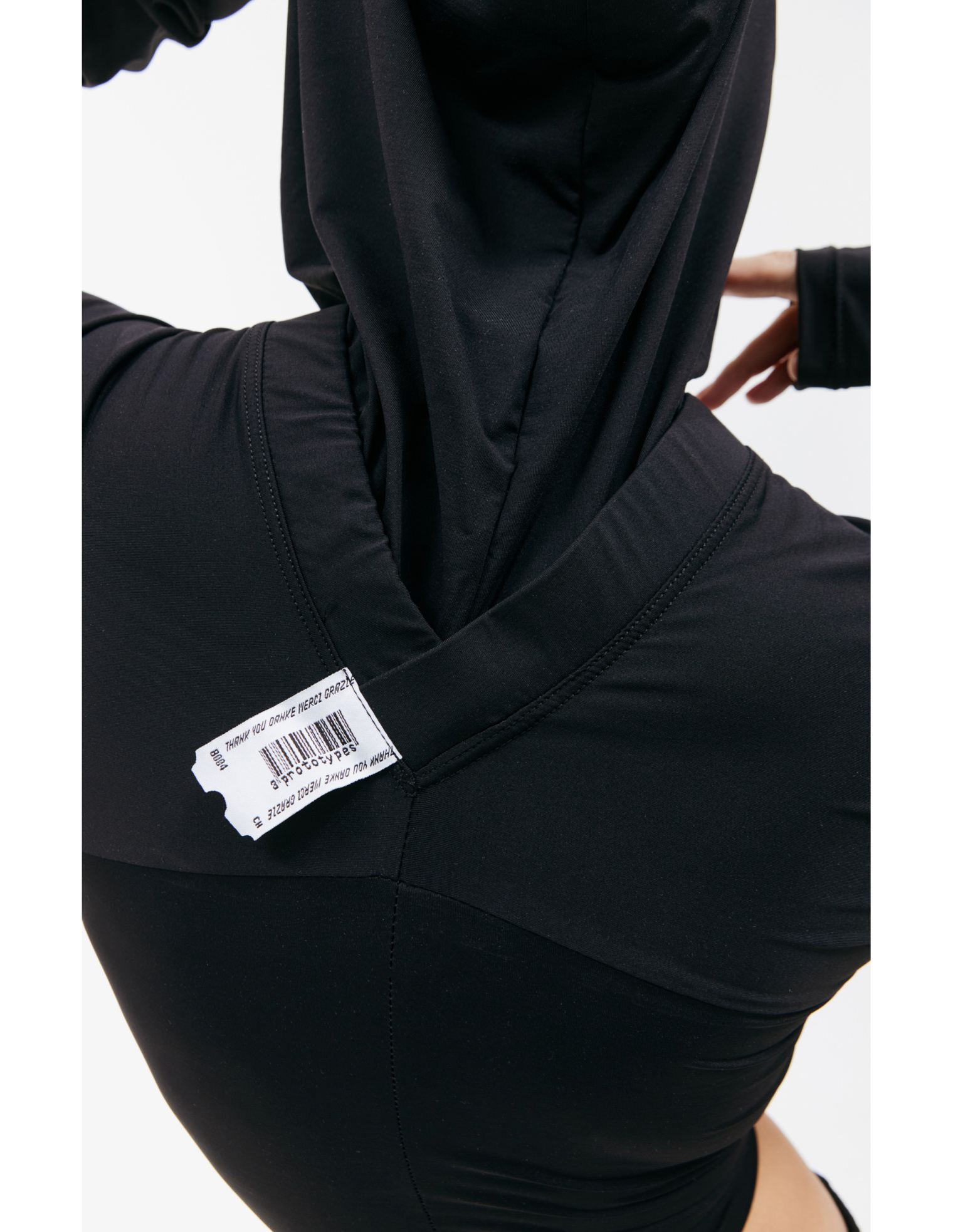 PROTOTYPES Black leggings hoodie