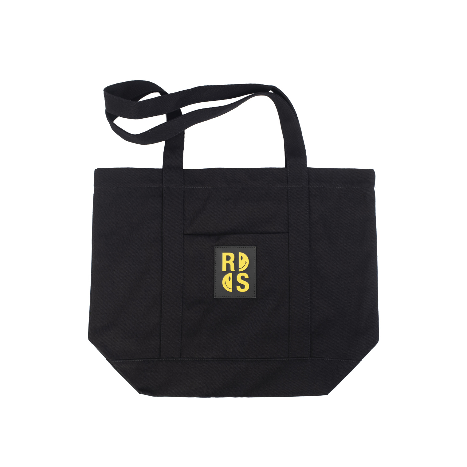 Buy Raf Simons men black raf simons x smiley denim tote bag for