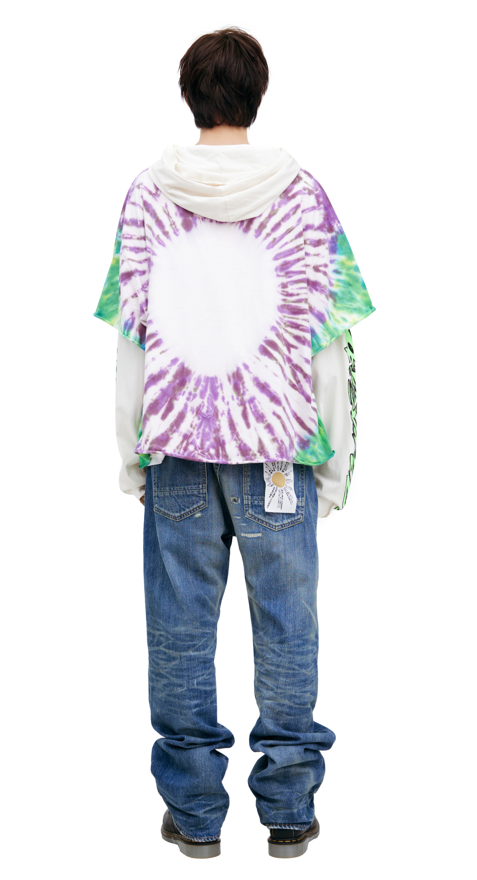 Hellstar White monoprint hoodie