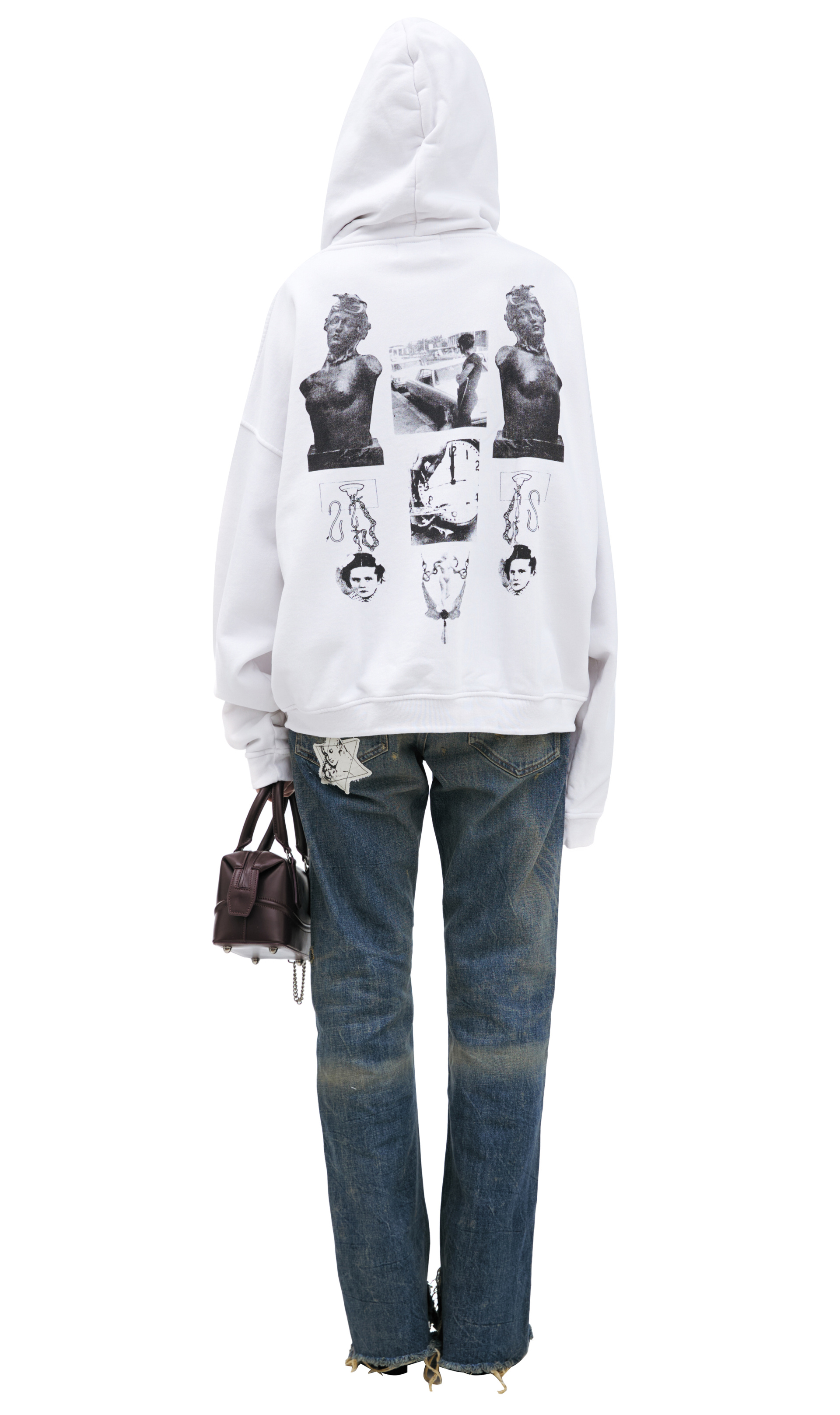 Enfants Riches Déprimés White print hoodie