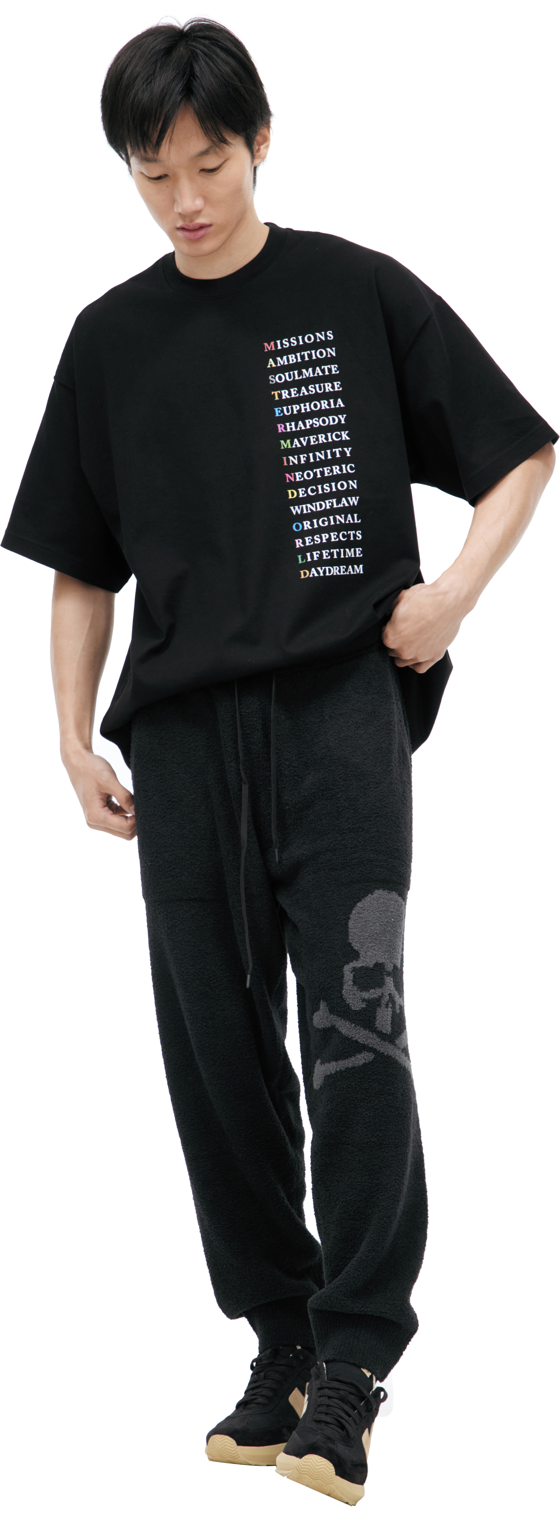 Mastermind WORLD Terry trousers with logo