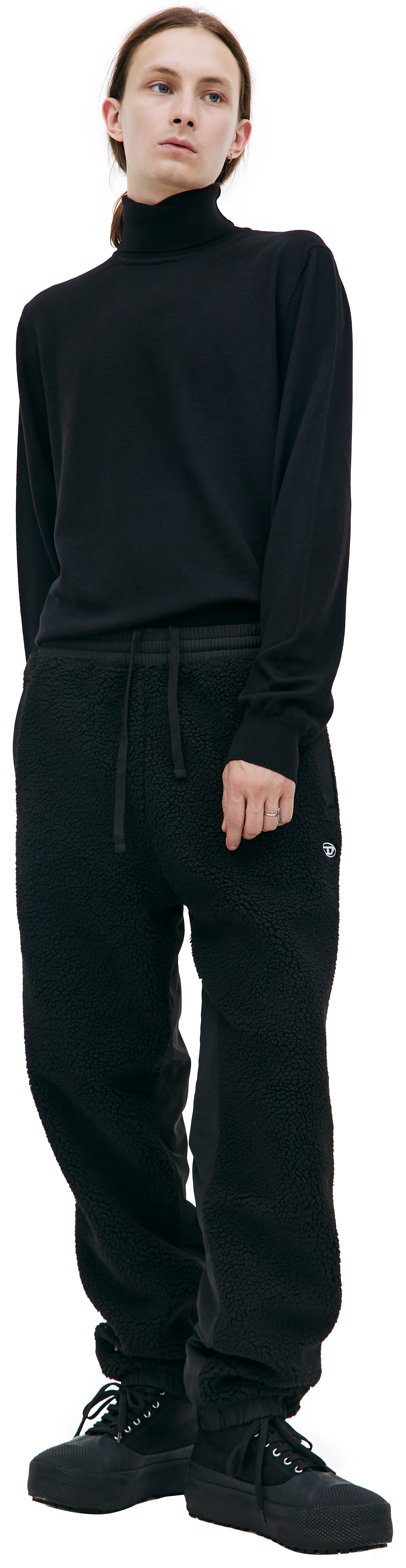 Diesel Black combined sweatpants