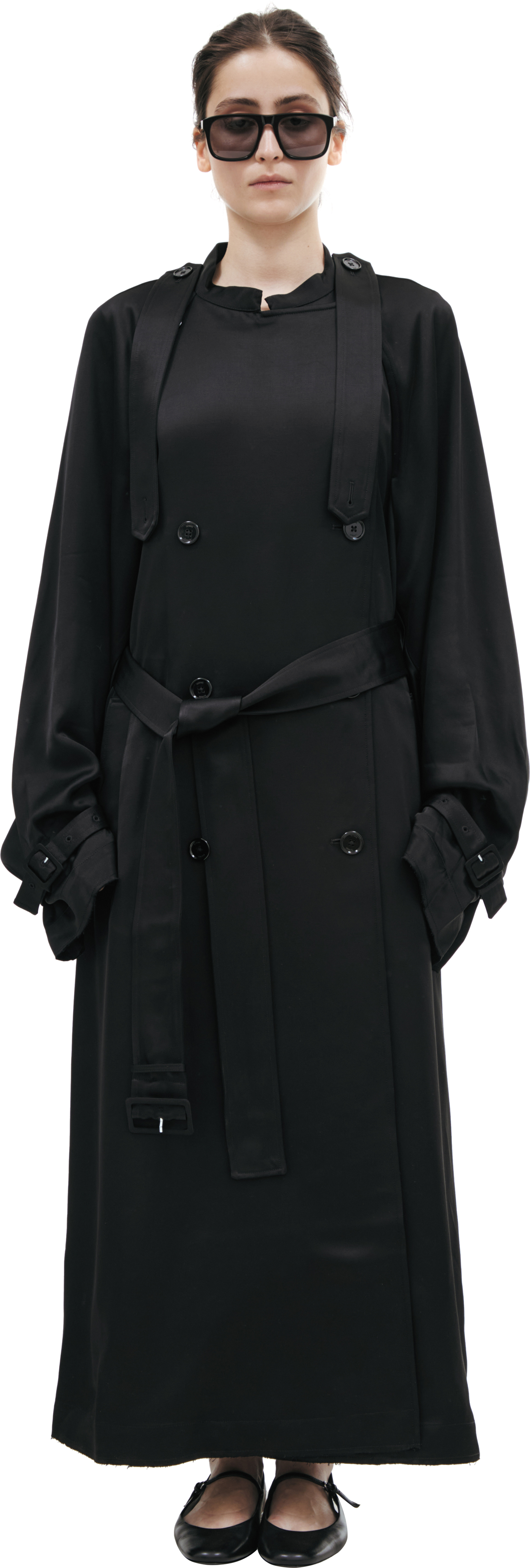 TOTEME Double-breasted viscose trench coat