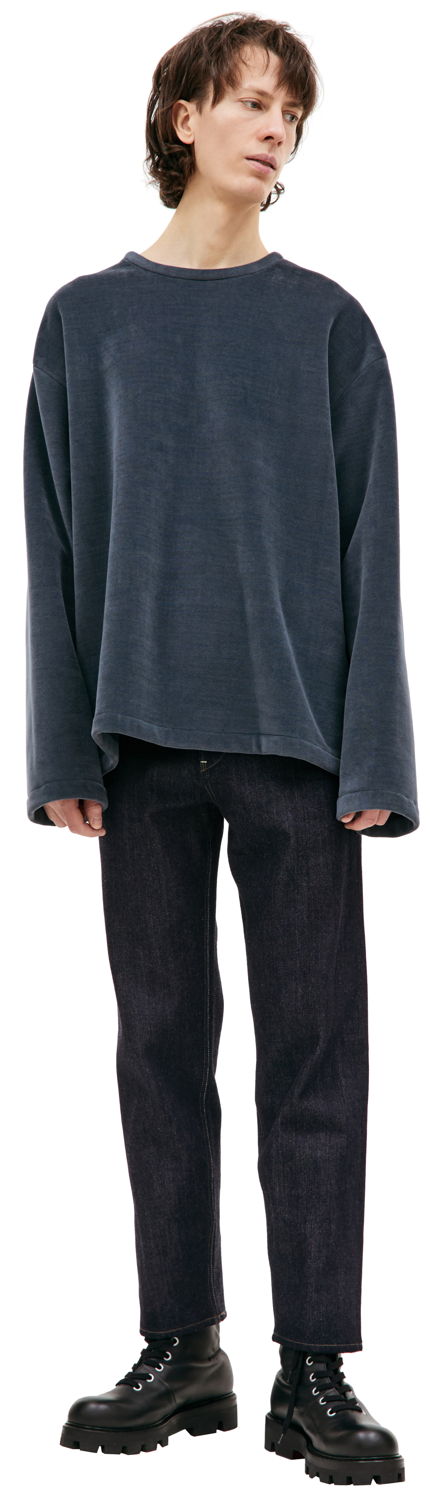 Jil Sander Velvet zip-up sweatshirt