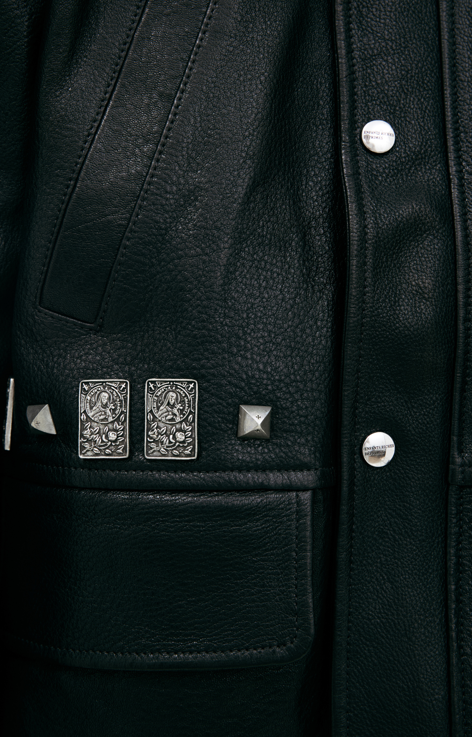Enfants Riches Déprimés Printed leather jacket