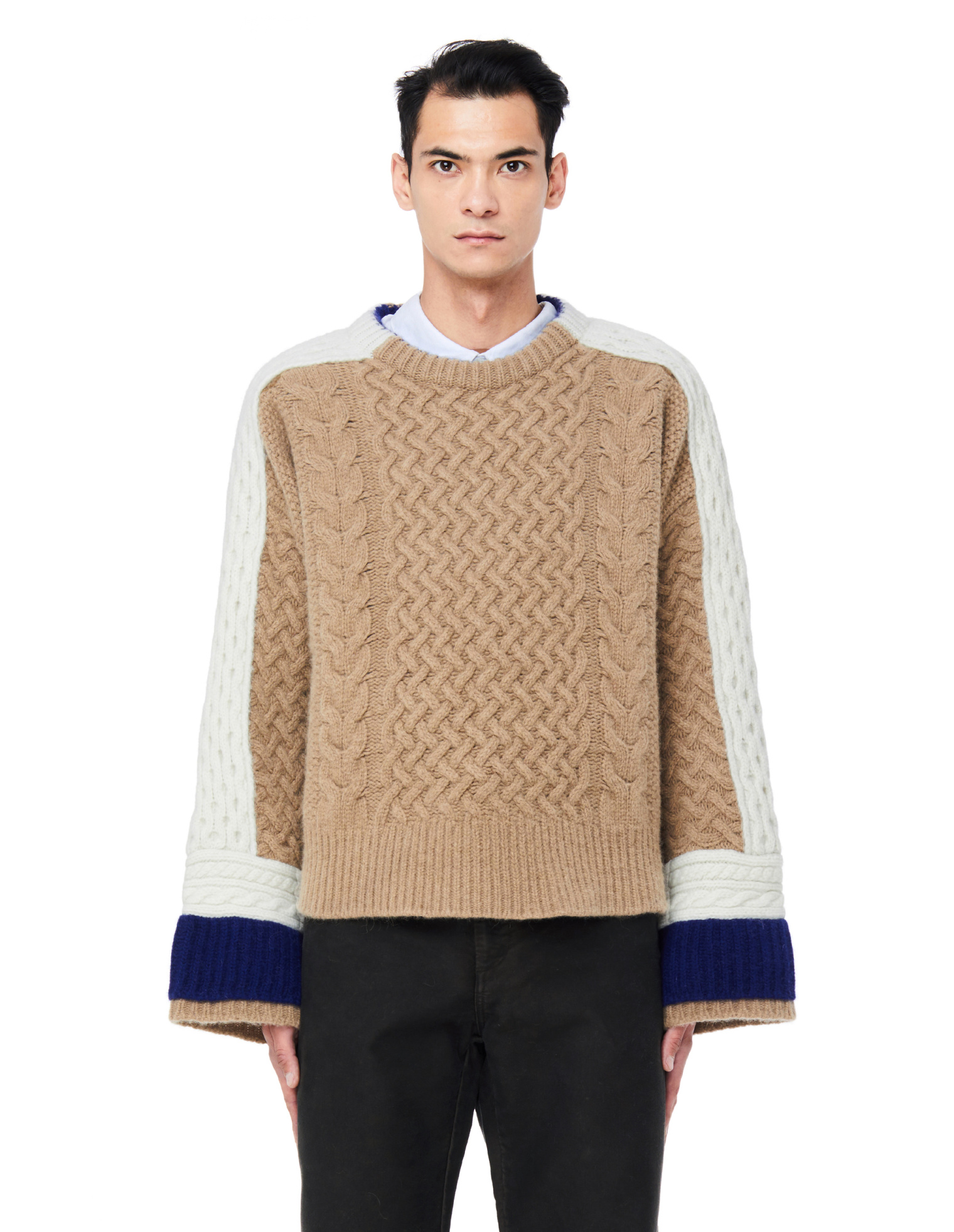Haider Ackermann Angora Wool Mix Beige Sweater