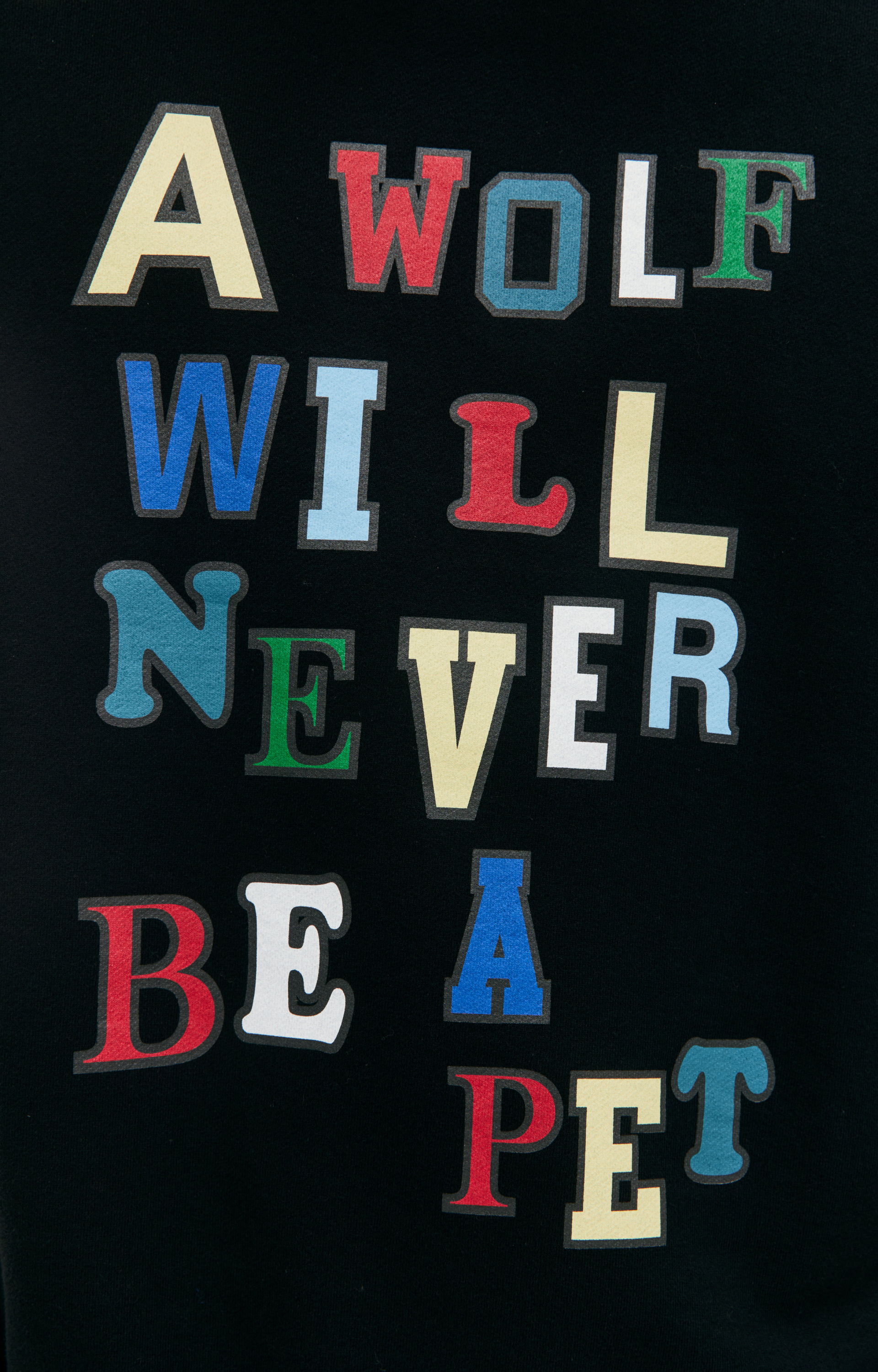 Undercover Black appliqué sweatshirt