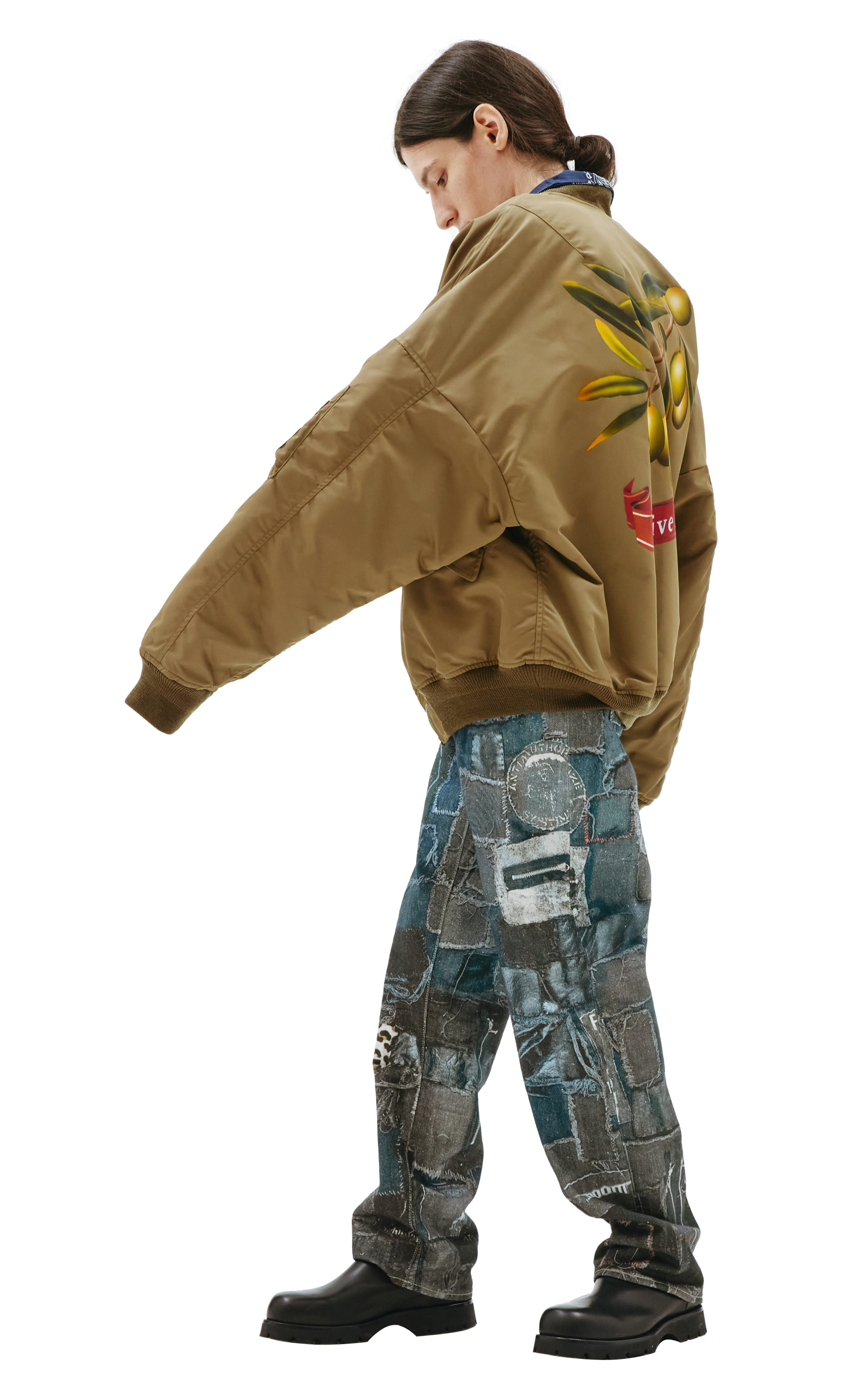 Doublet Olive Vegetable Dyed MA-1 Bomber