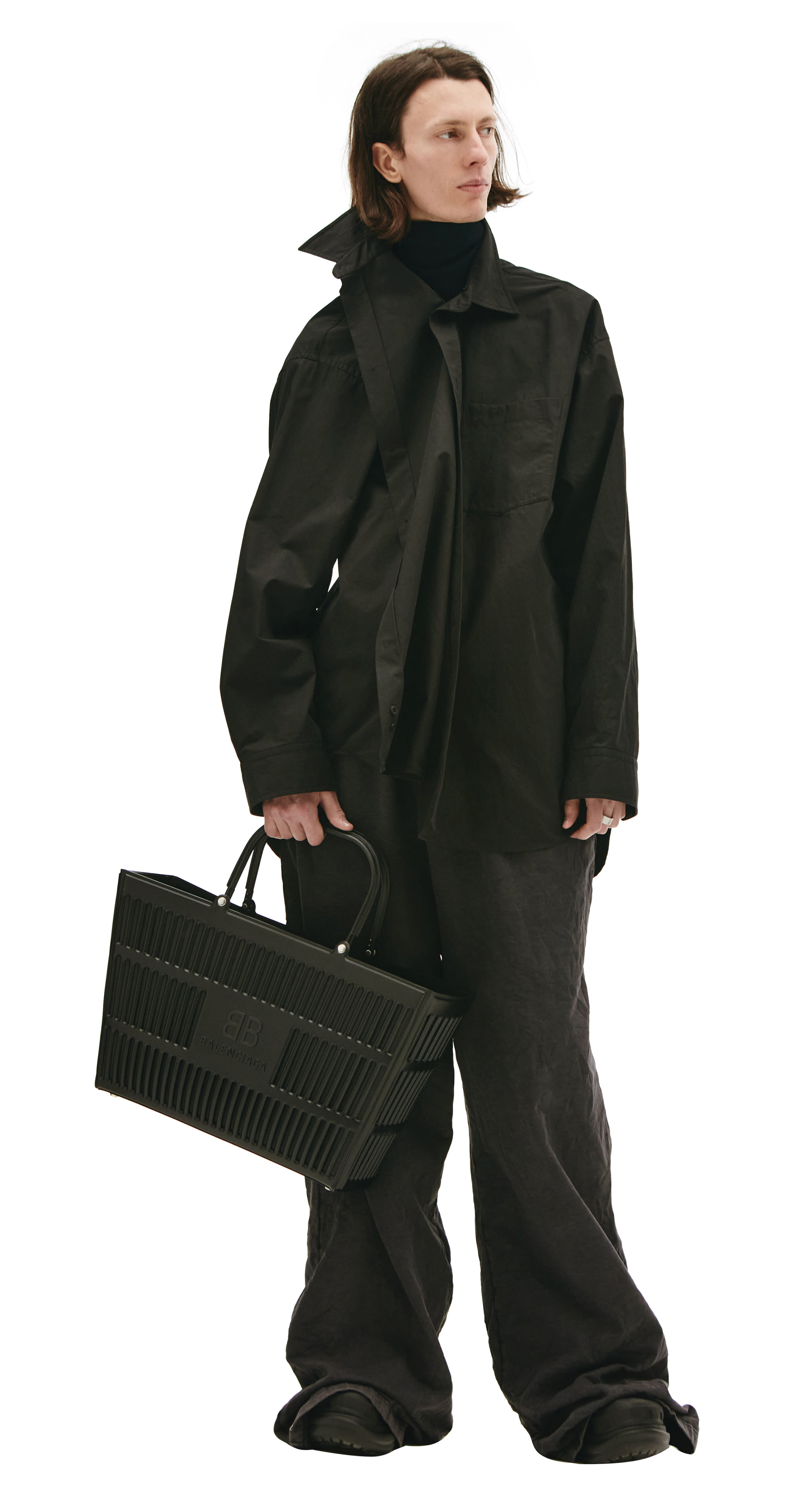 Balenciaga Snap oversize shirt