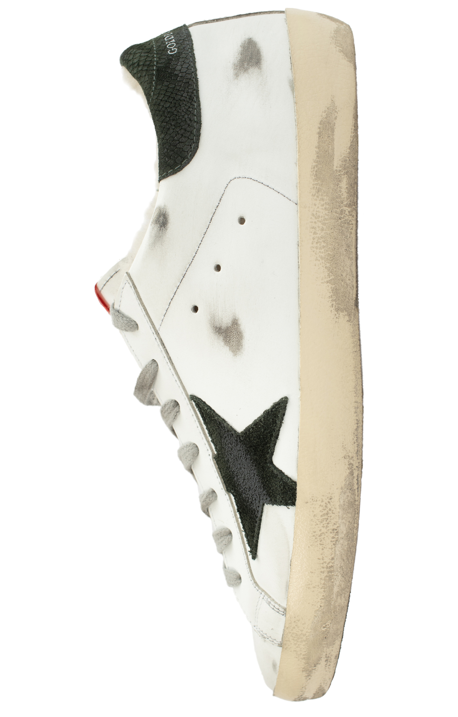 Golden Goose Leather Fur Superstar Sneakers