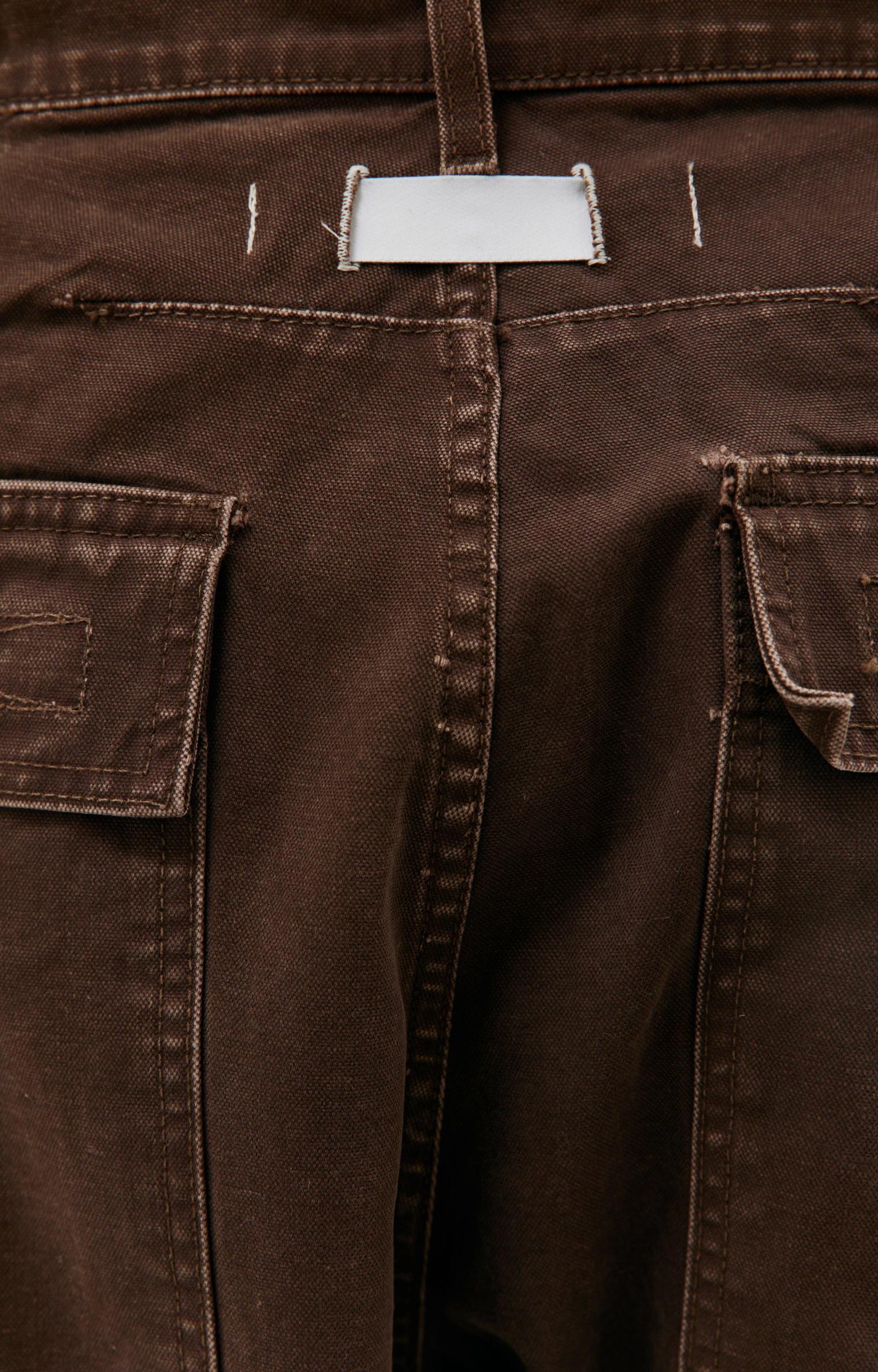 B1ARCHIVE Brown wide leg cargo jeans