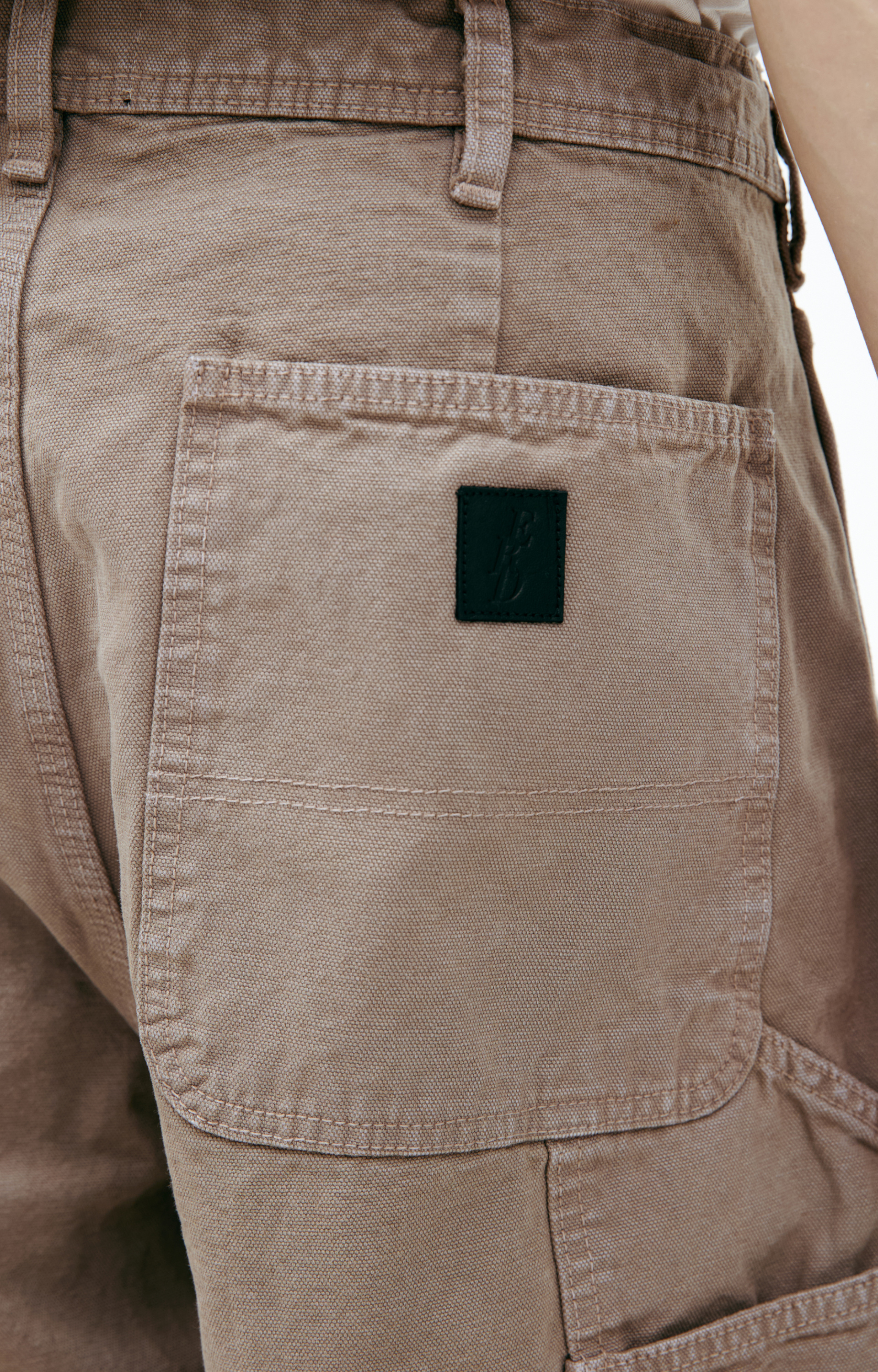 Enfants Riches Déprimés Beige paint effect trousers