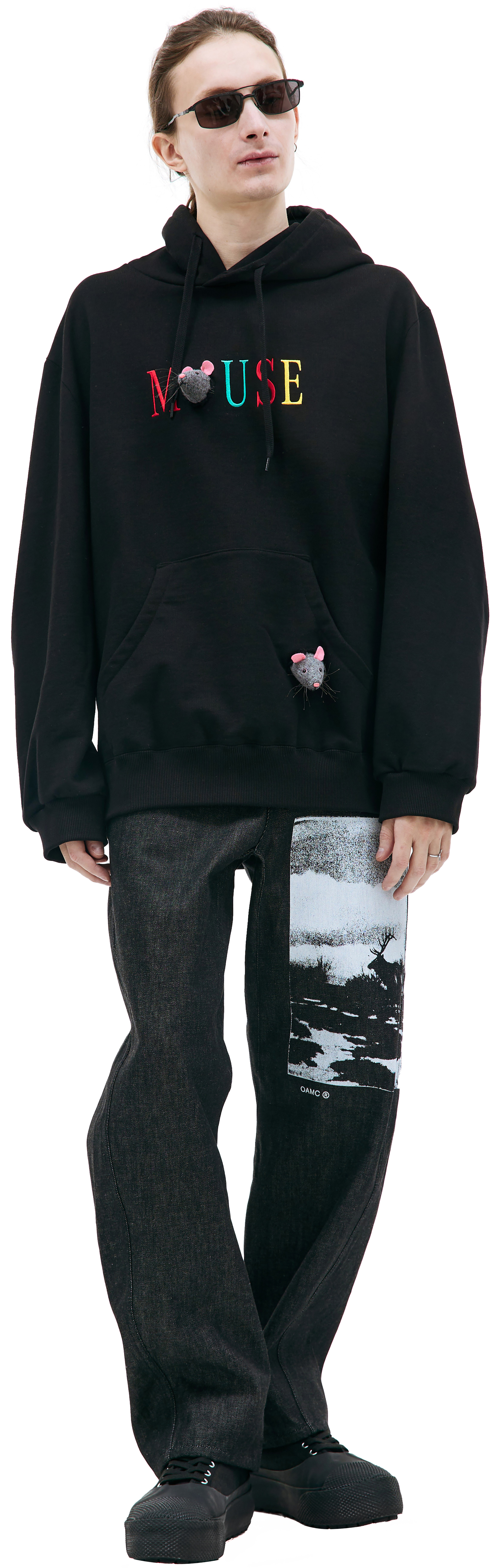 Doublet Mouse embroidered hoodie