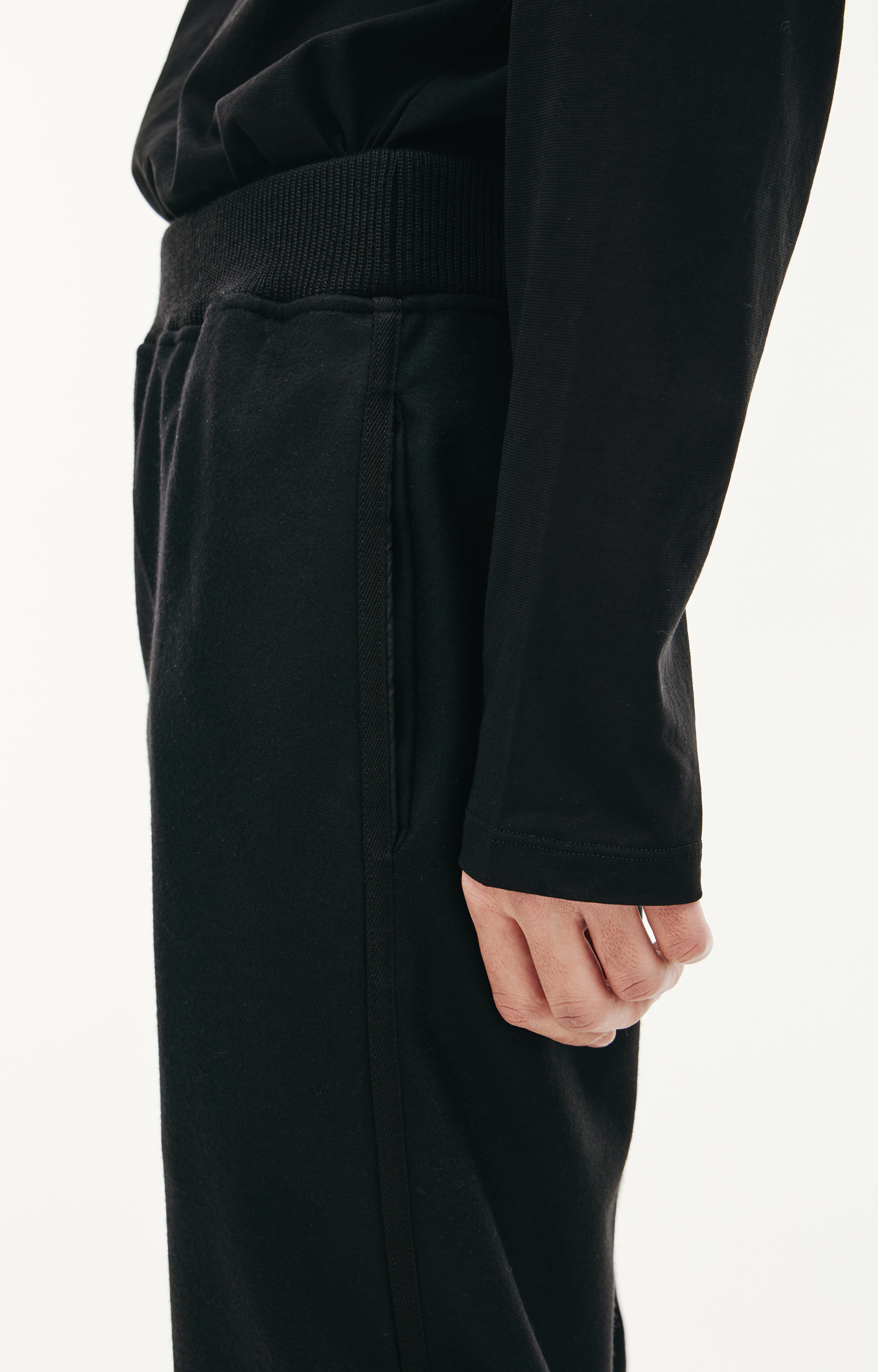 Jil Sander Black wool sweatpants