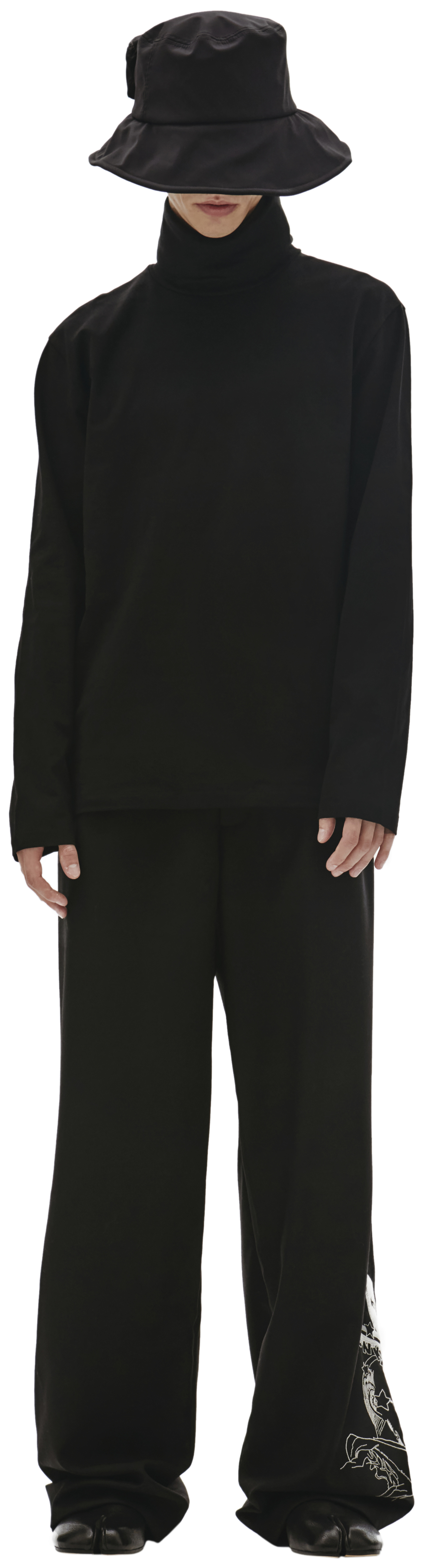 Jil Sander Базовая водолазка черного цвета