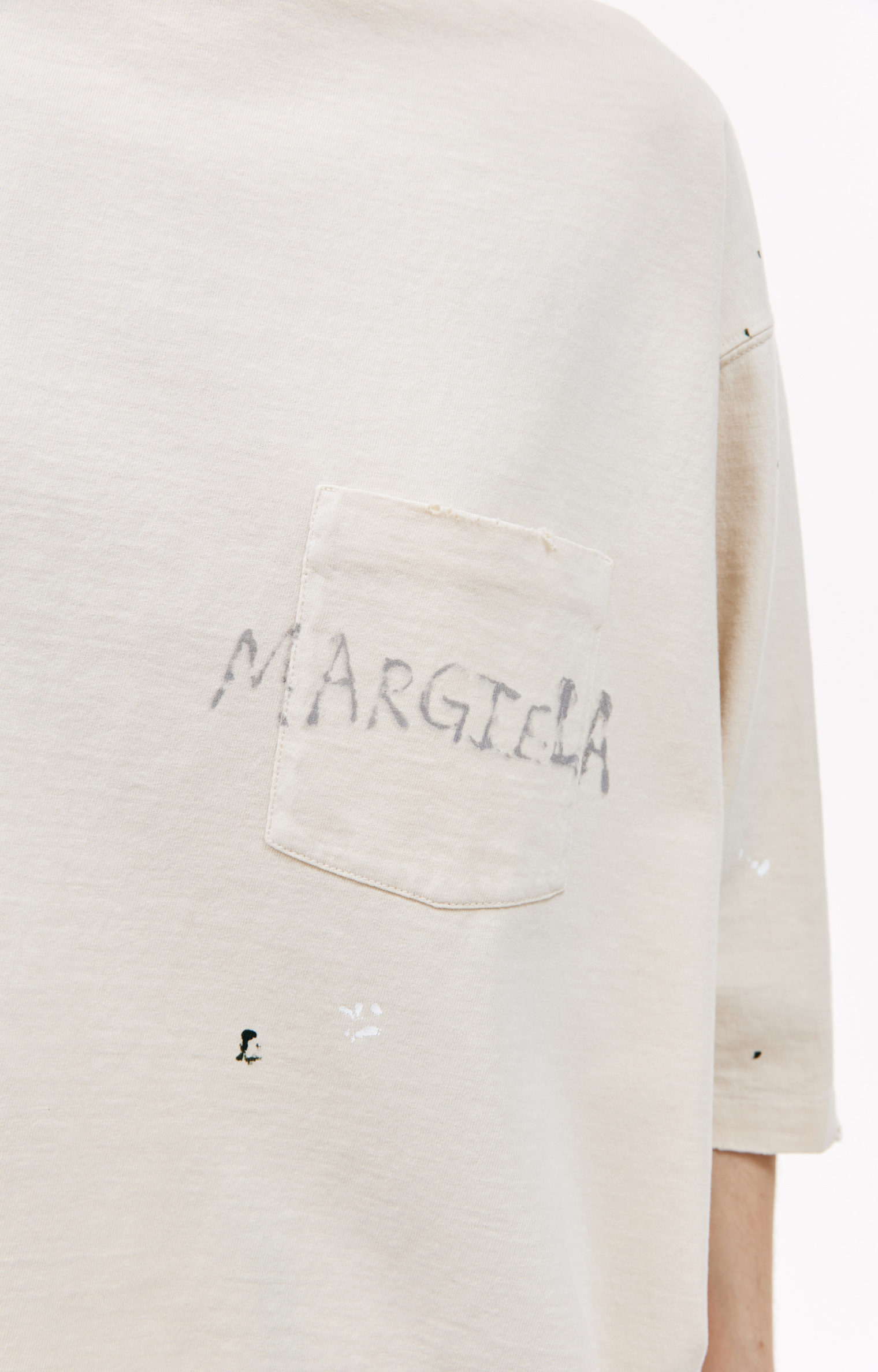 Maison Margiela Distressed cotton t-shirt