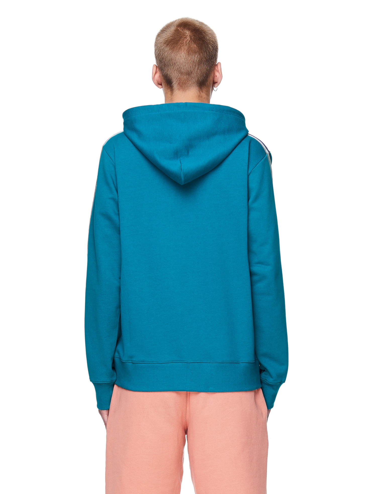 Pigalle Green Cotton Zip-Up Hoodie