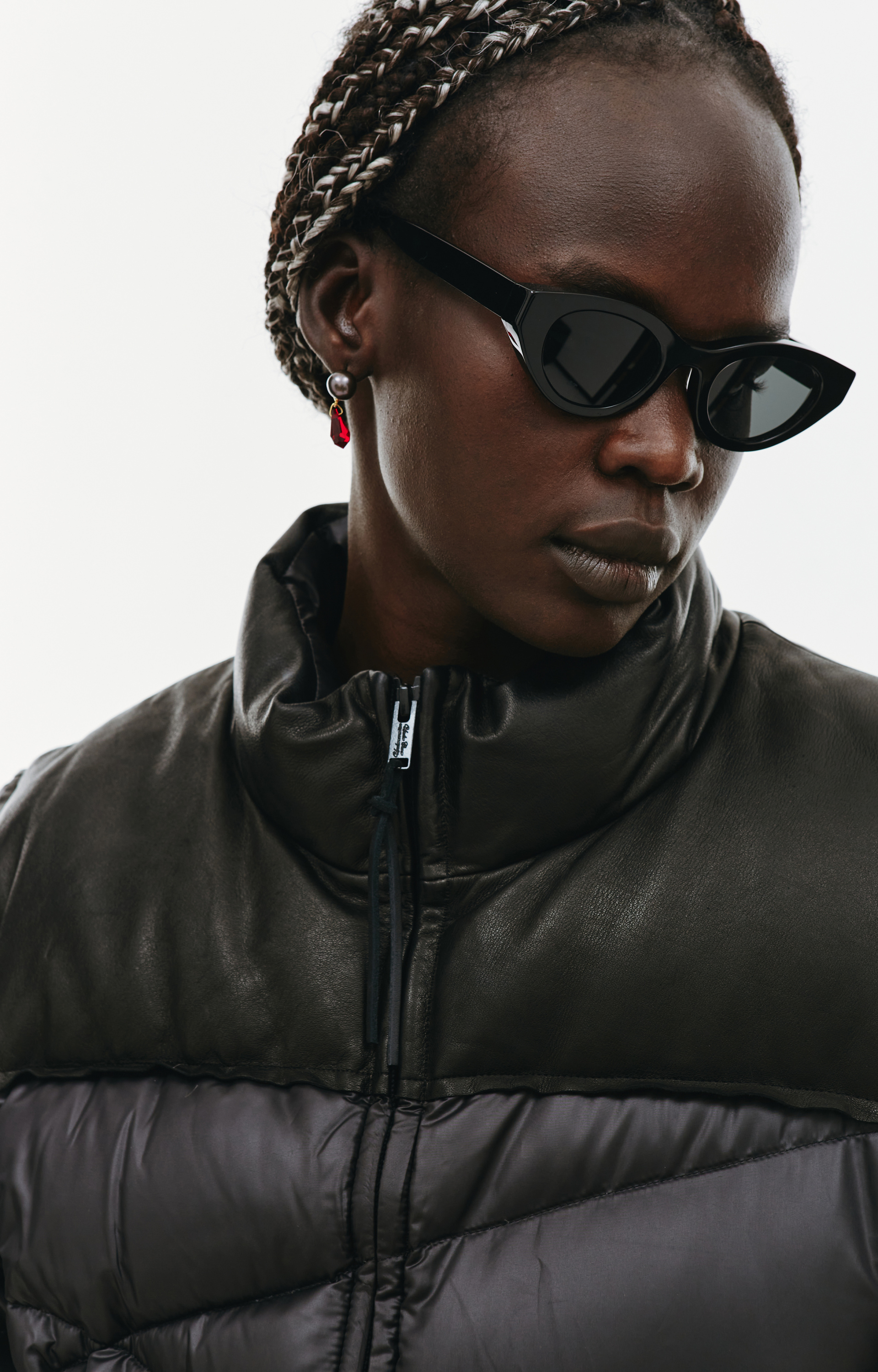 Undercover Black Quilted Down Jacket