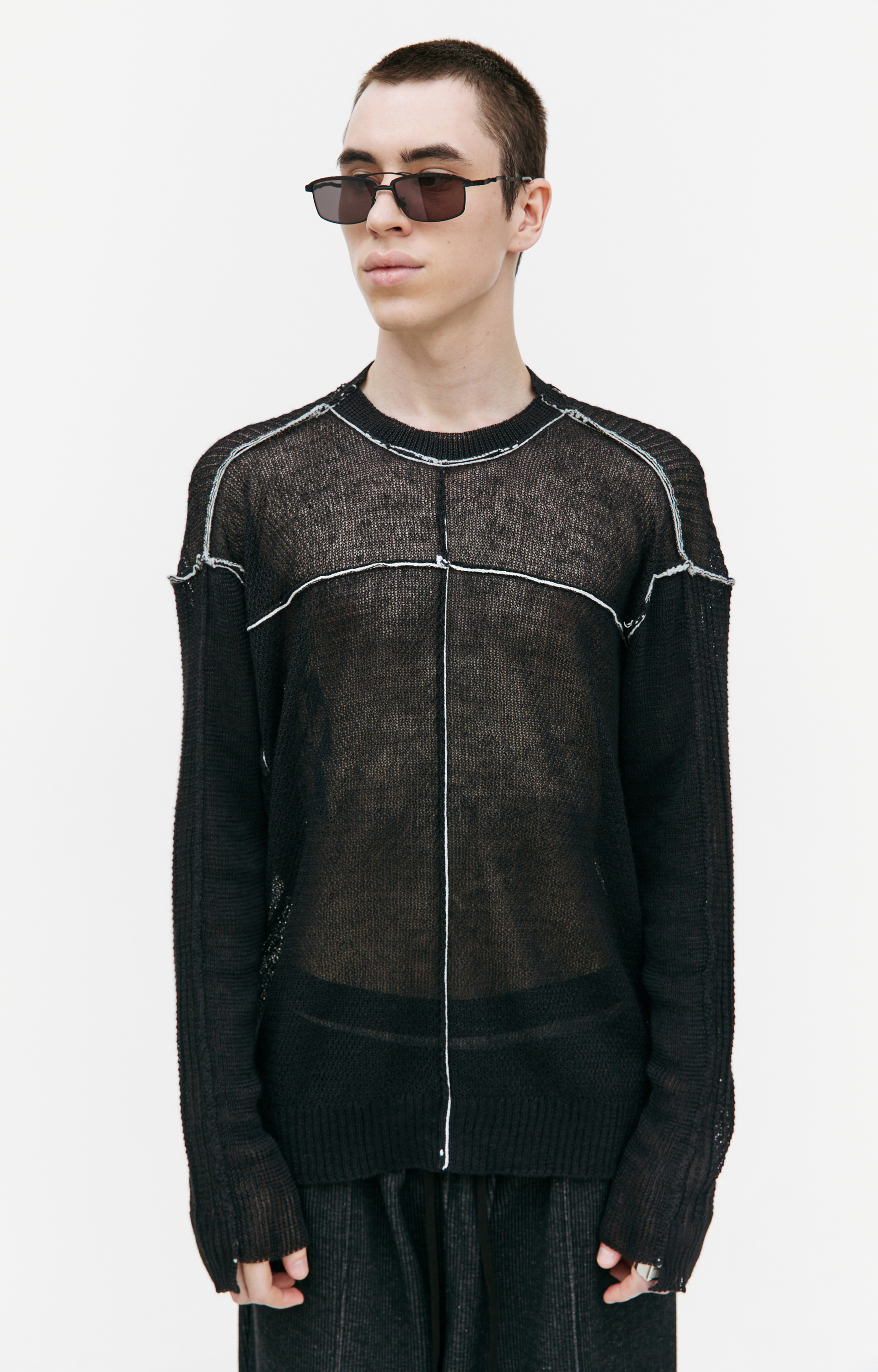 The Viridi-Anne Hard twisted yarn sweater