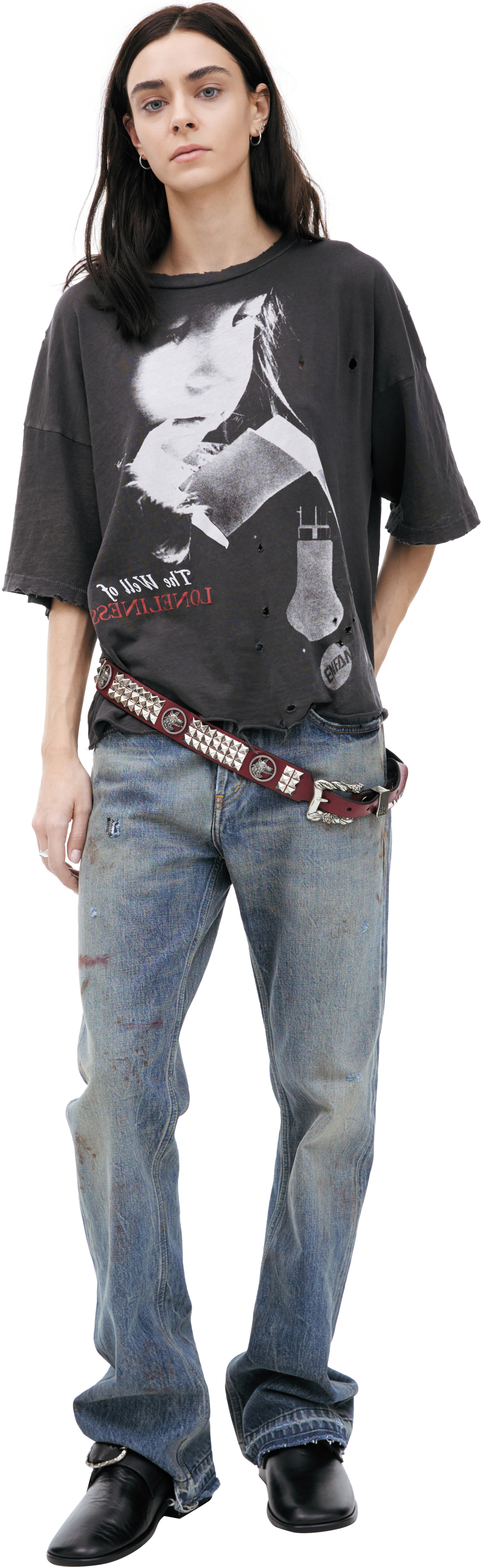 Enfants Riches Déprimés Well Of Loneliness T-Shirt Dirty Charcoal