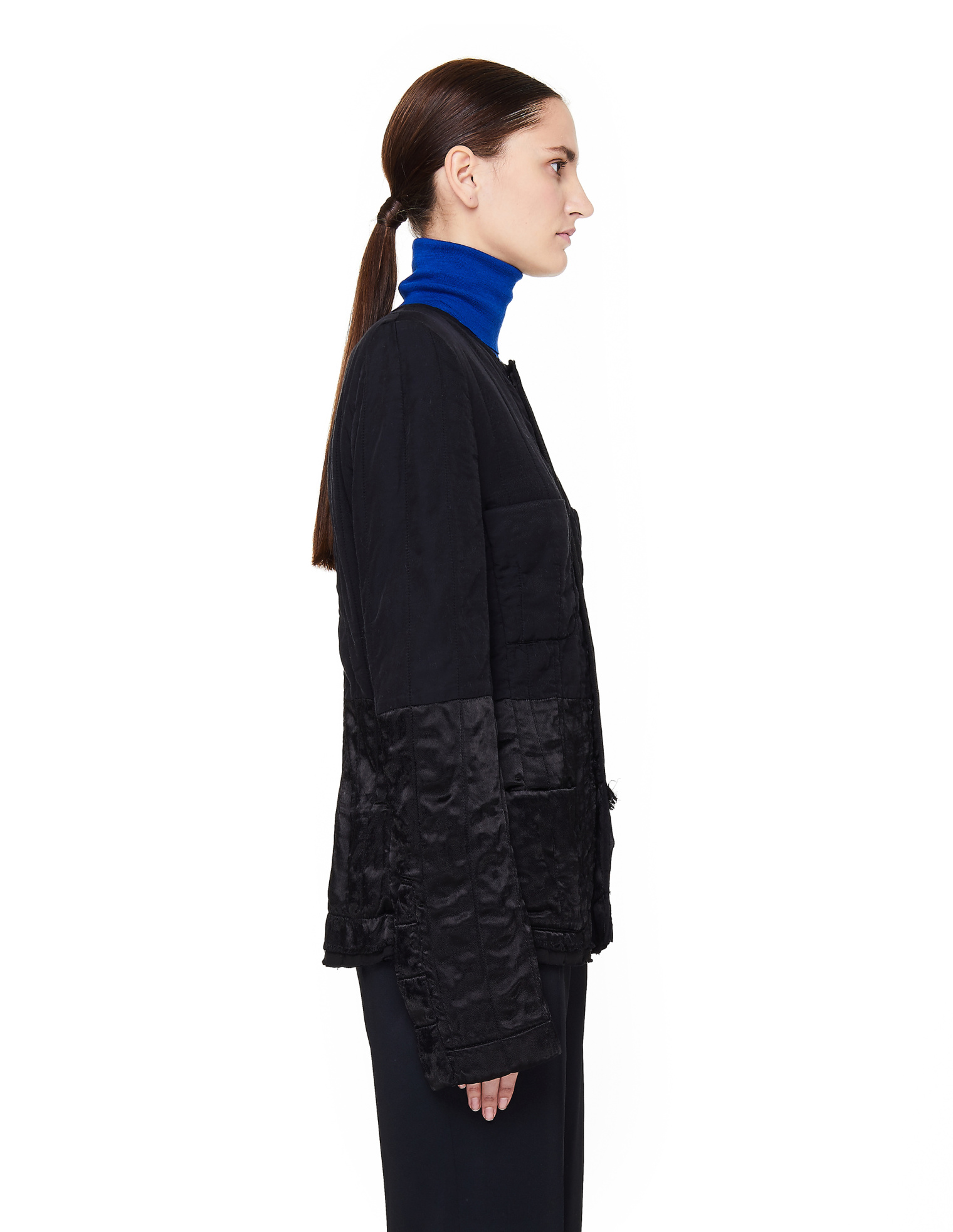 Haider Ackermann Satin-trimmed Quilted Jacket