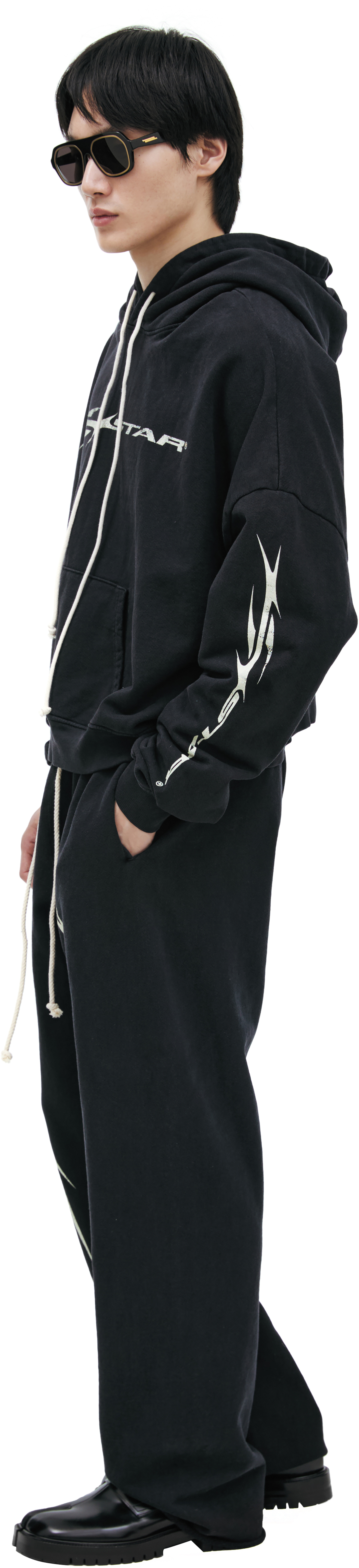 Hellstar Black print hoodie