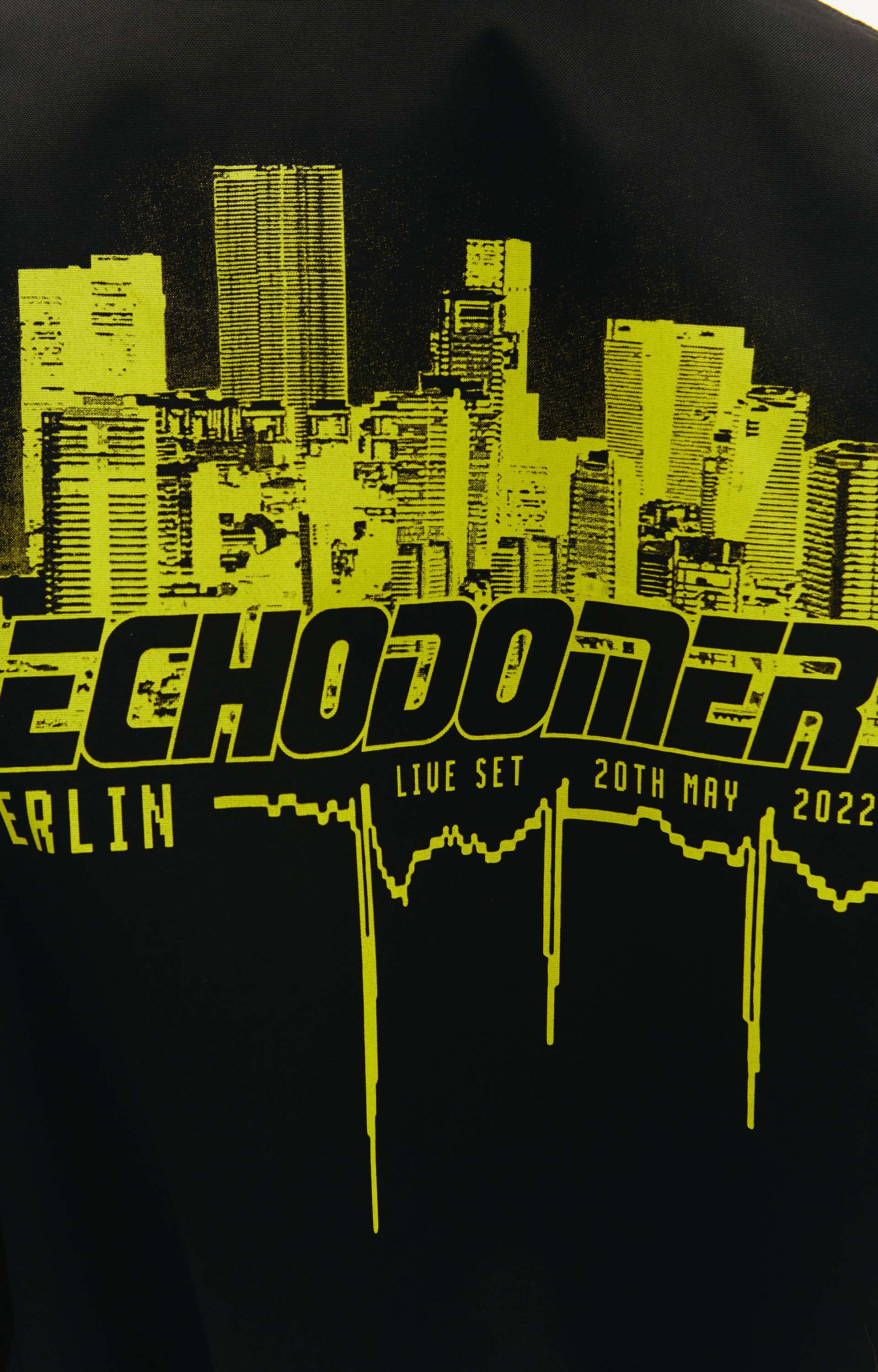 Raf Simons Echodomer Print Bomber Jacket