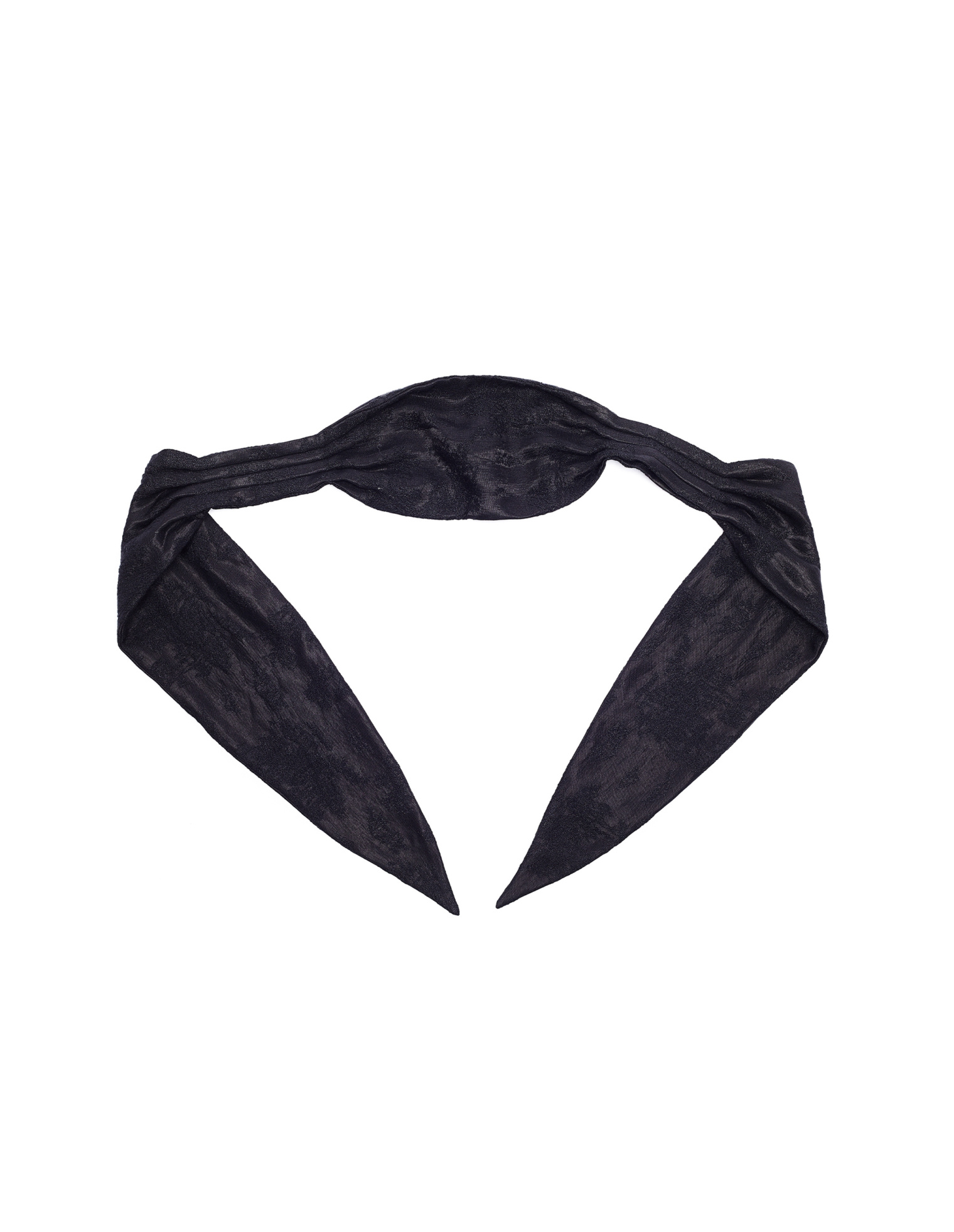 Buy Ann Demeulemeester men black jacquard bandana for $186