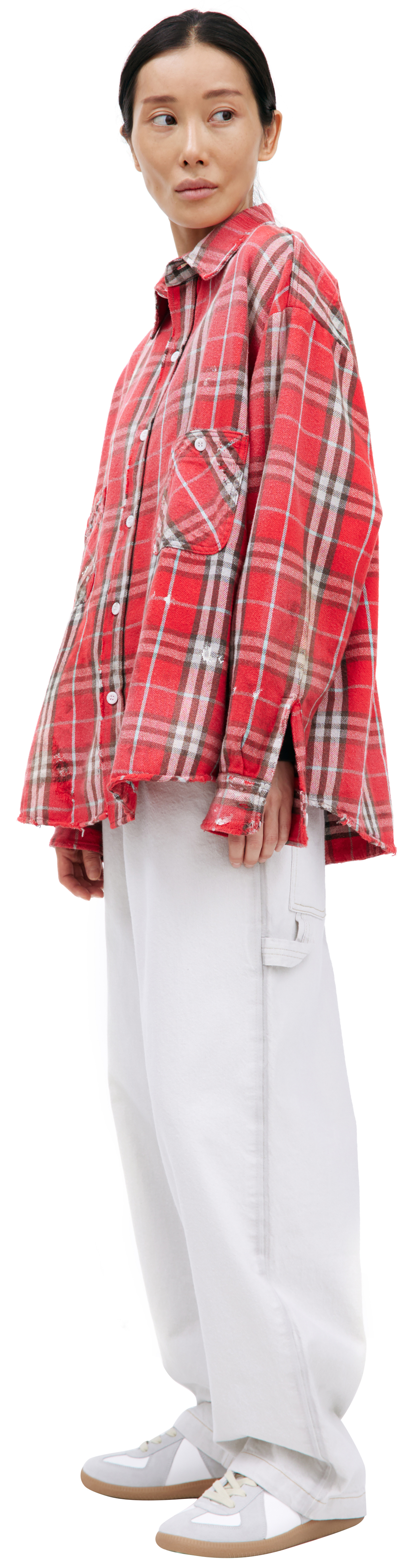 Saint Mxxxxxx Checkered cotton shirt