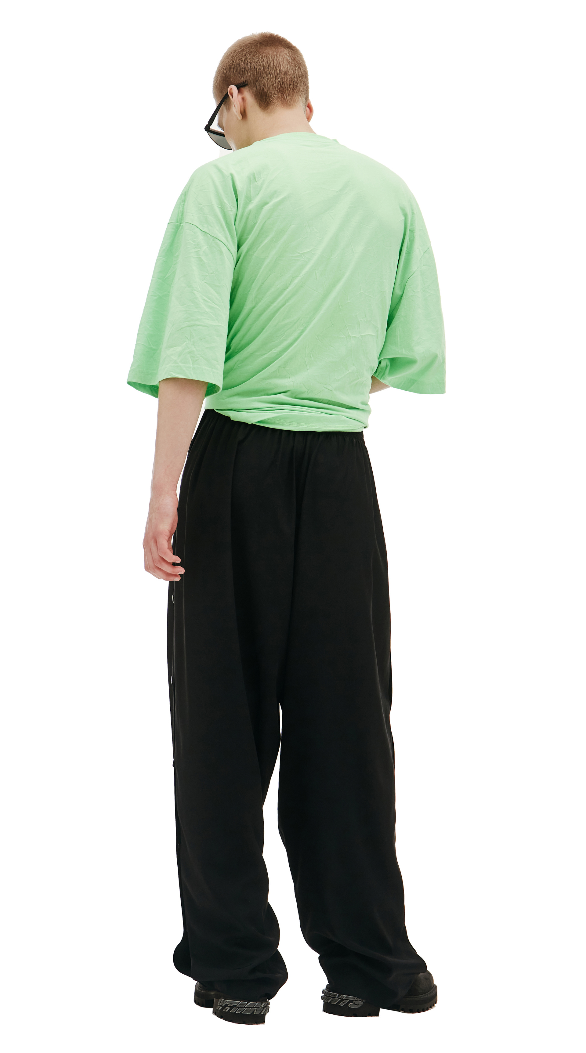 Balenciaga Flared Trousers With Side Buttons
