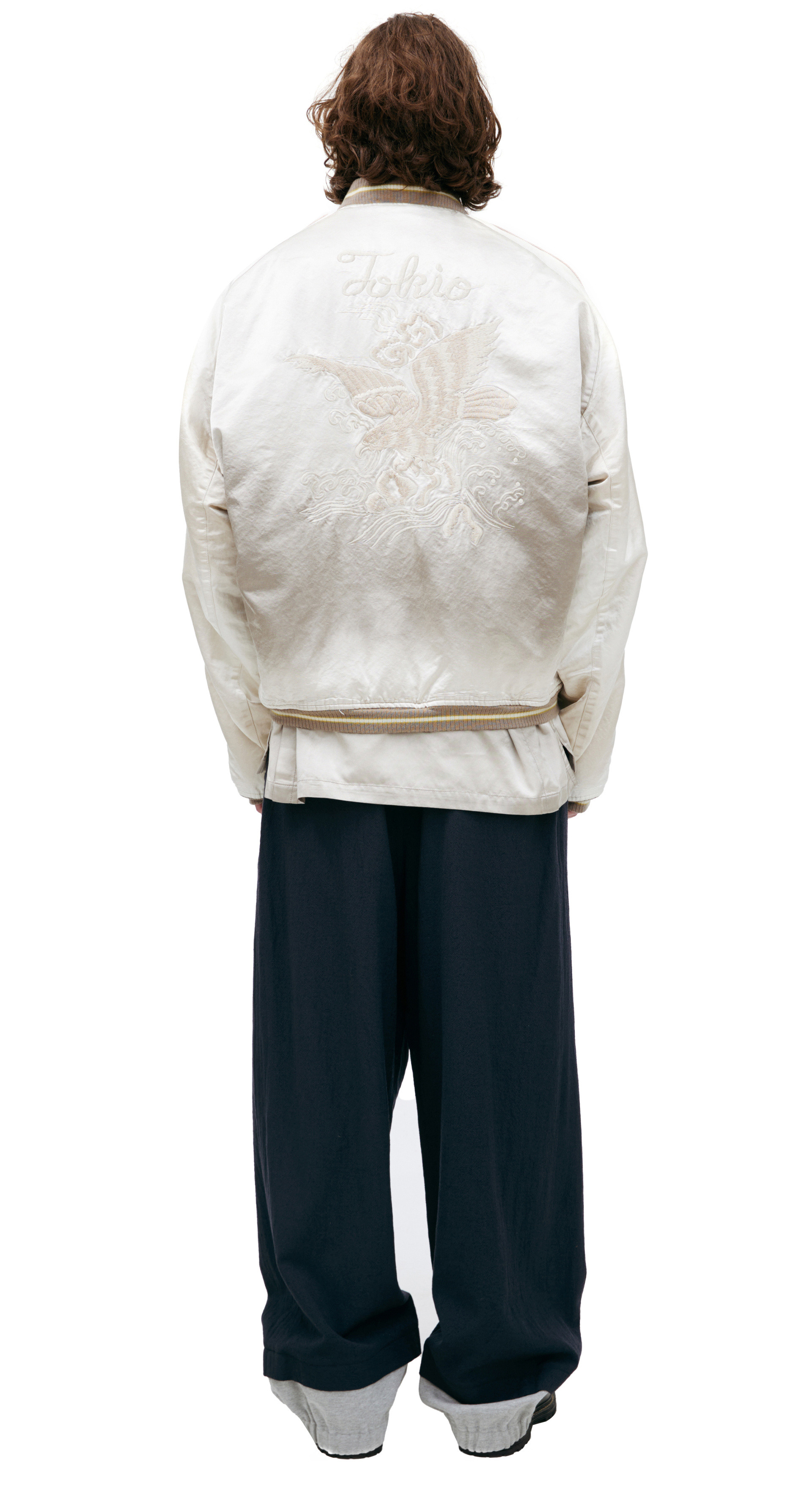 Maison Mihara Yasuhiro Two-tone bomber jacket