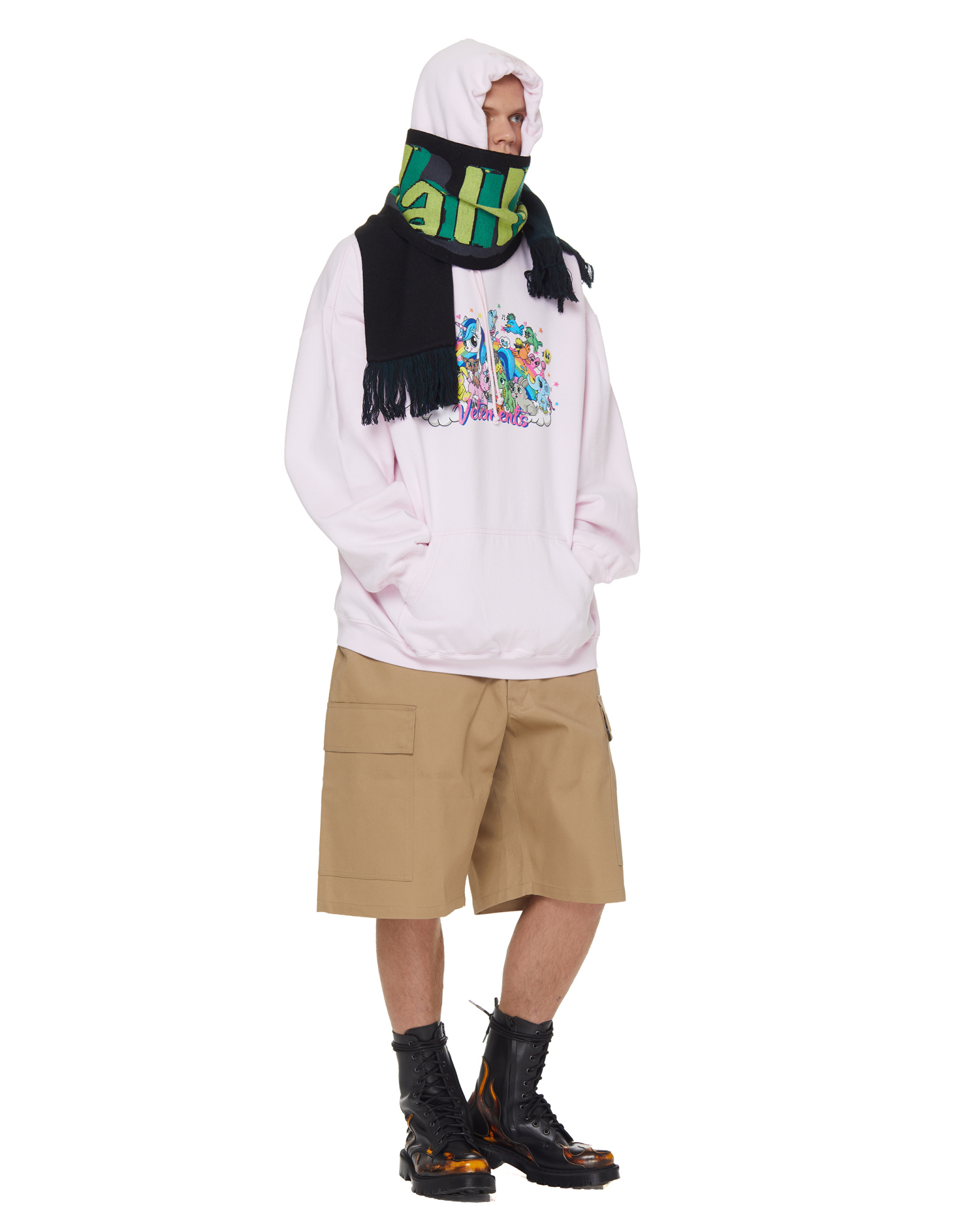 VETEMENTS Beige Baggy Cargo Shorts