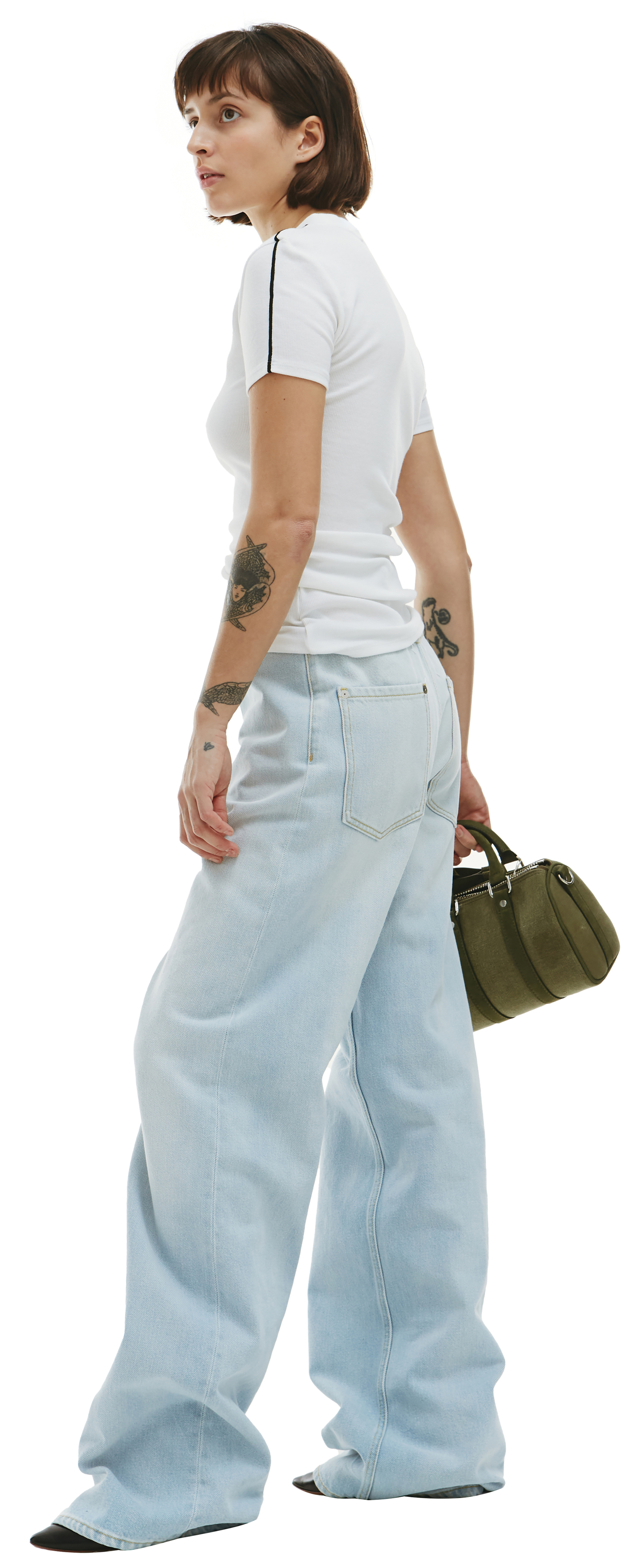 PETER DO White ribbed t-shirt