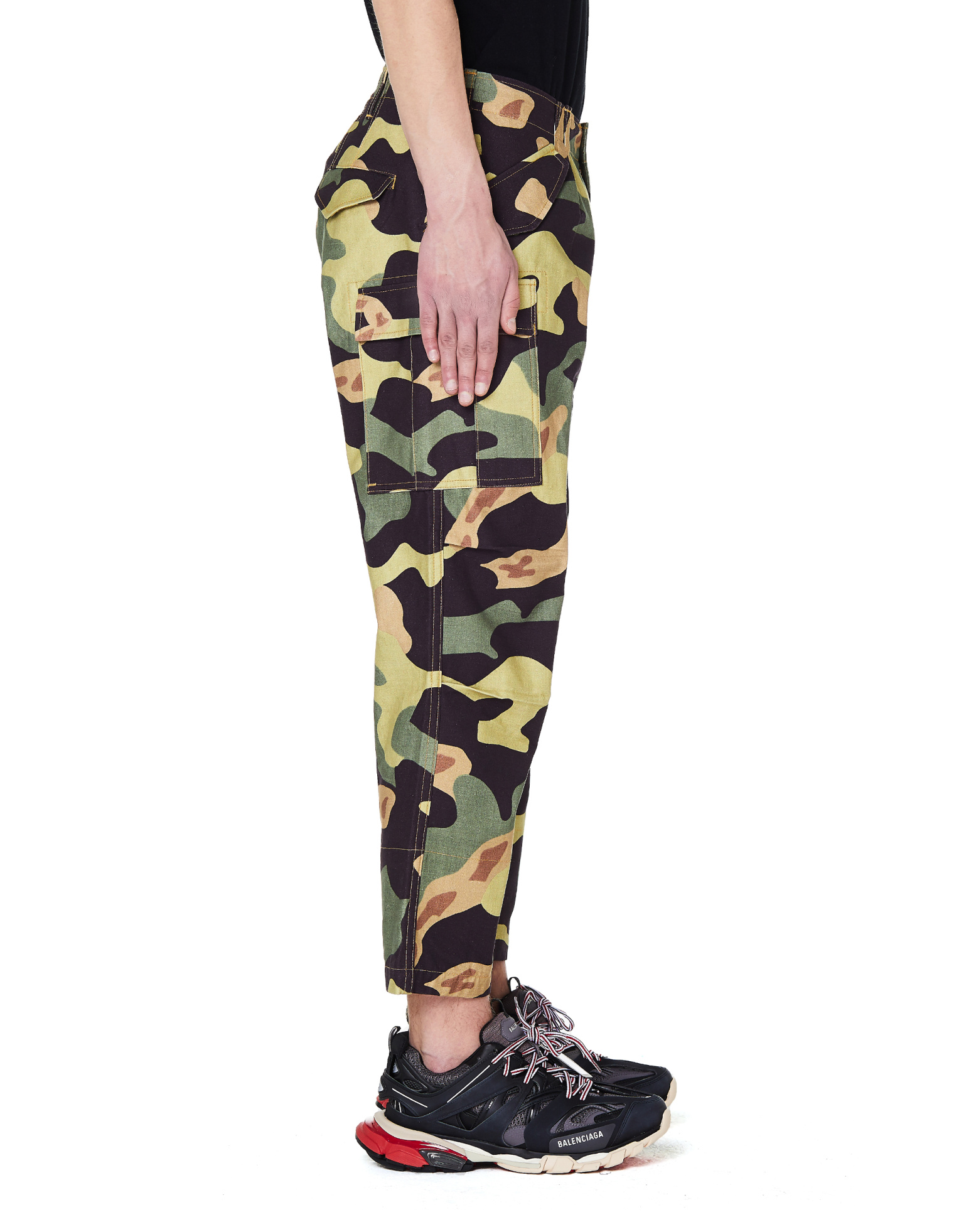 Junya Watanabe Khaki Cargo Cropped Trousers