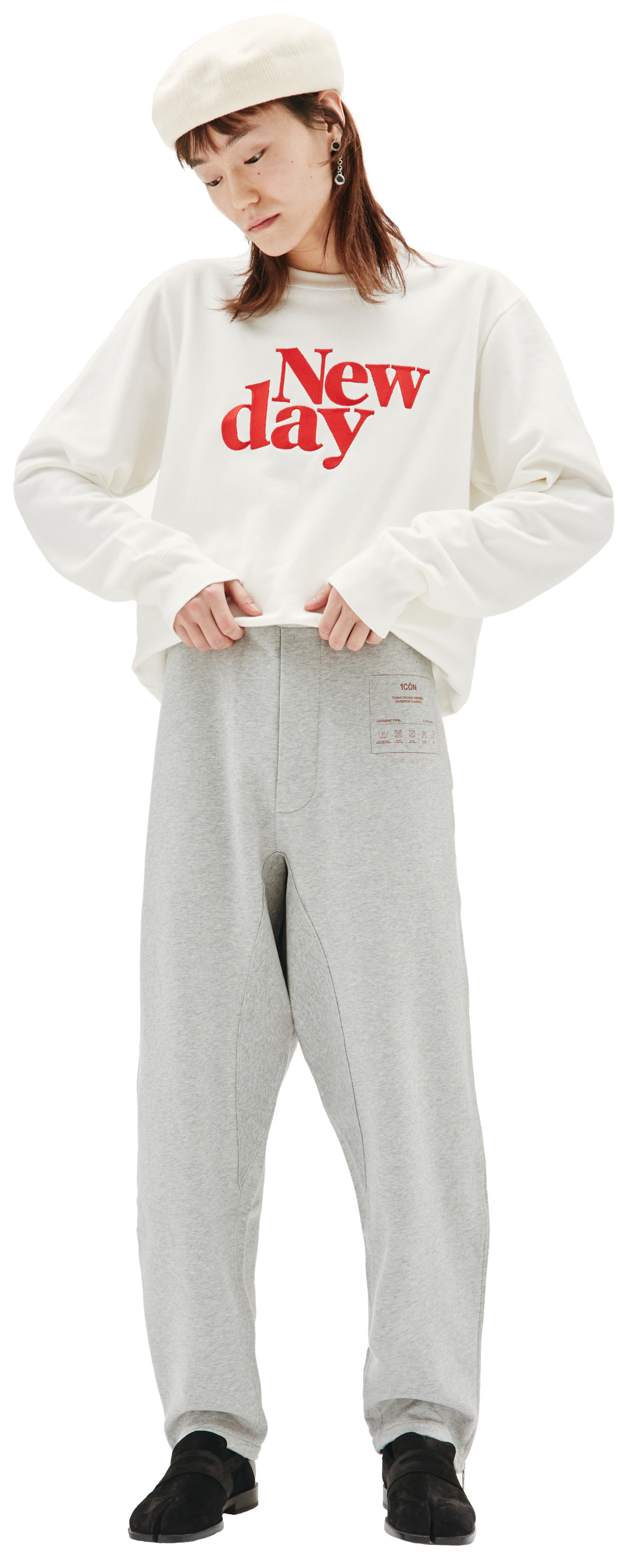 Maison Margiela Grey Icon Printed Sweatpants