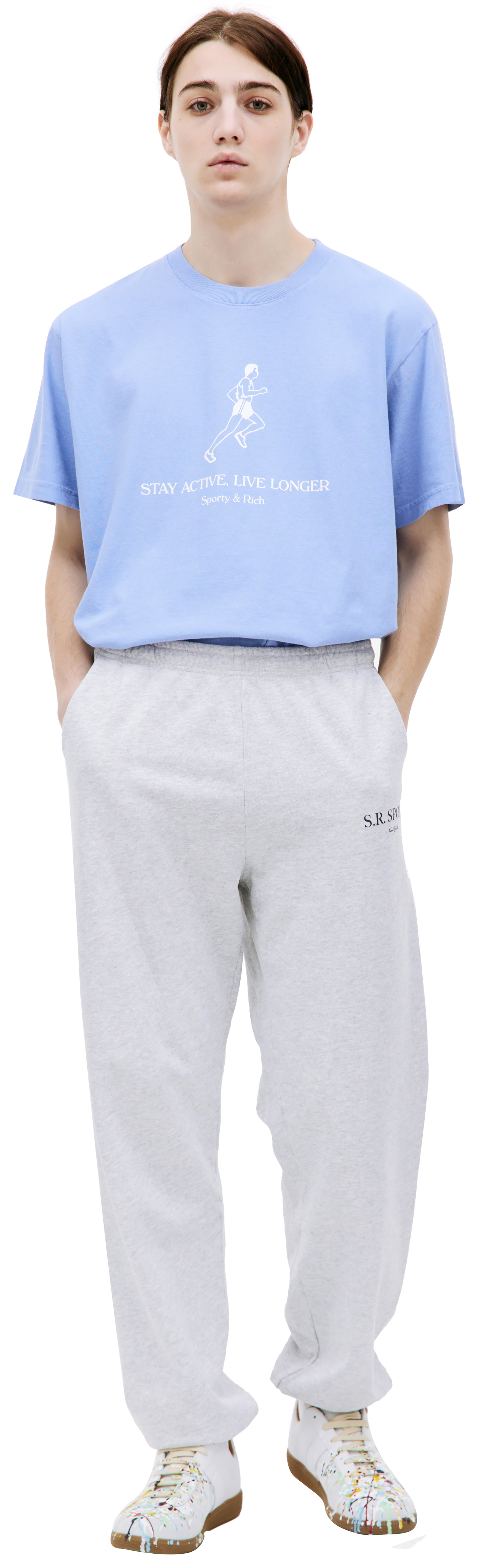 SPORTY & RICH \'SR Sport\' printed sweatpants