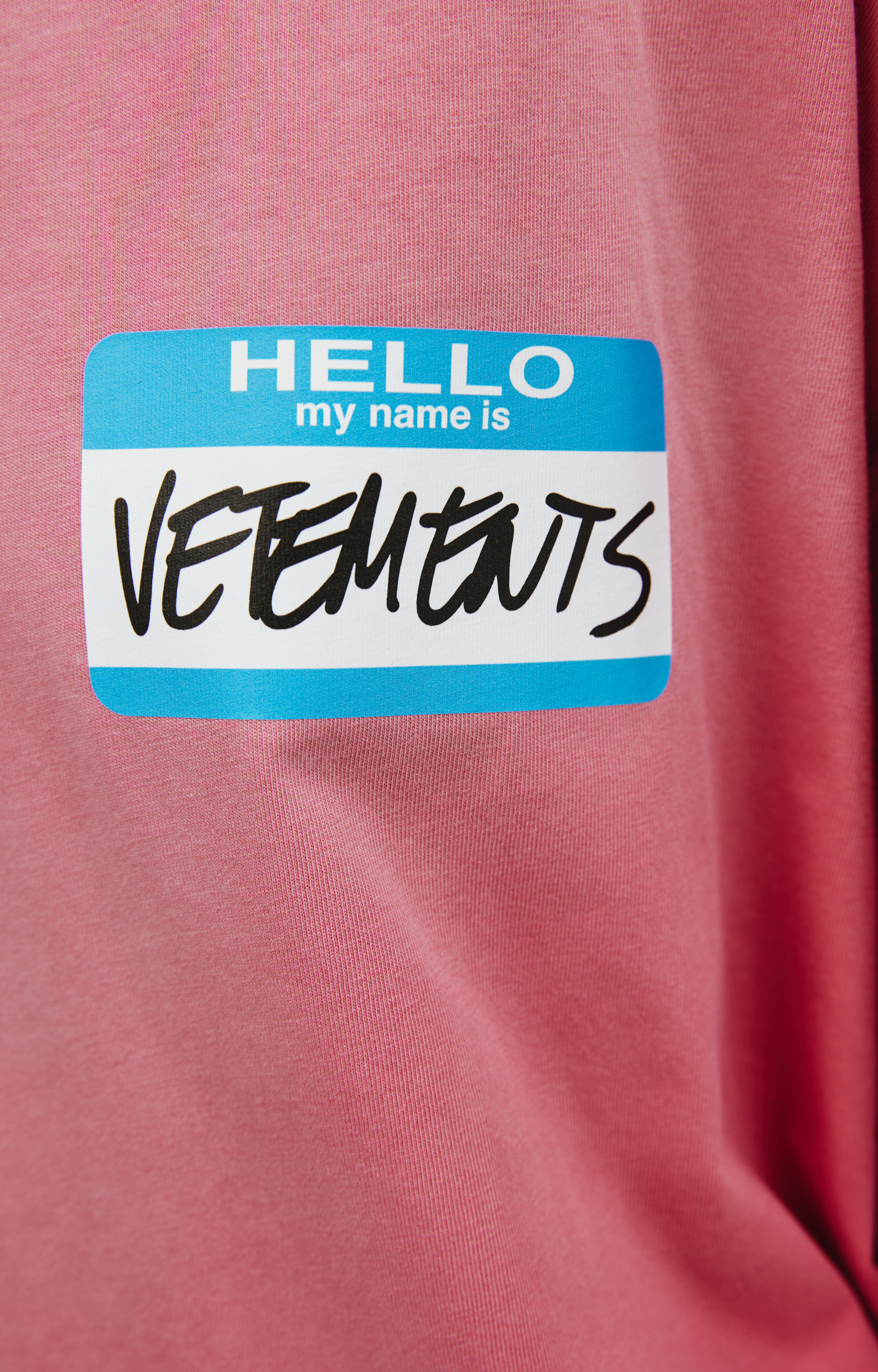 VETEMENTS \'My name is\' printed t-shirt