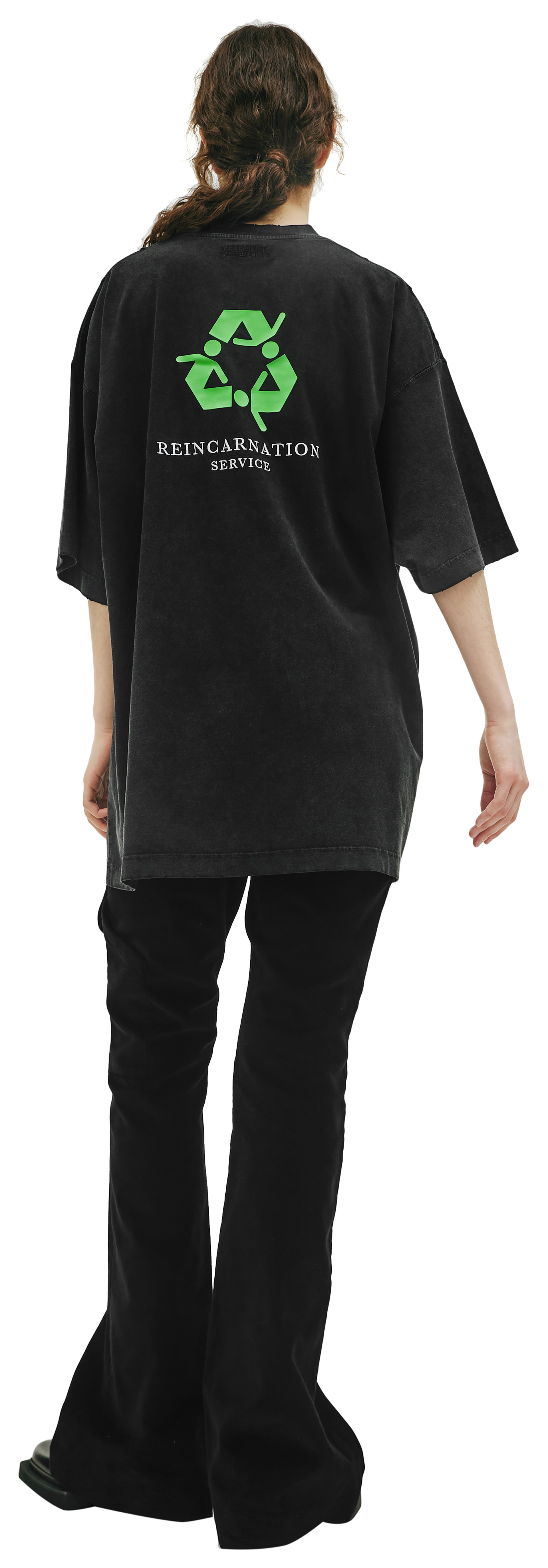 VETEMENTS Black \'I\'m Not Doing Shit Today\' t-shirt