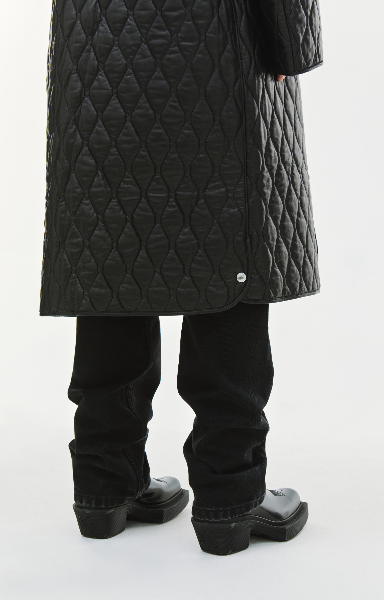 VTMNTS Quilted leather coat