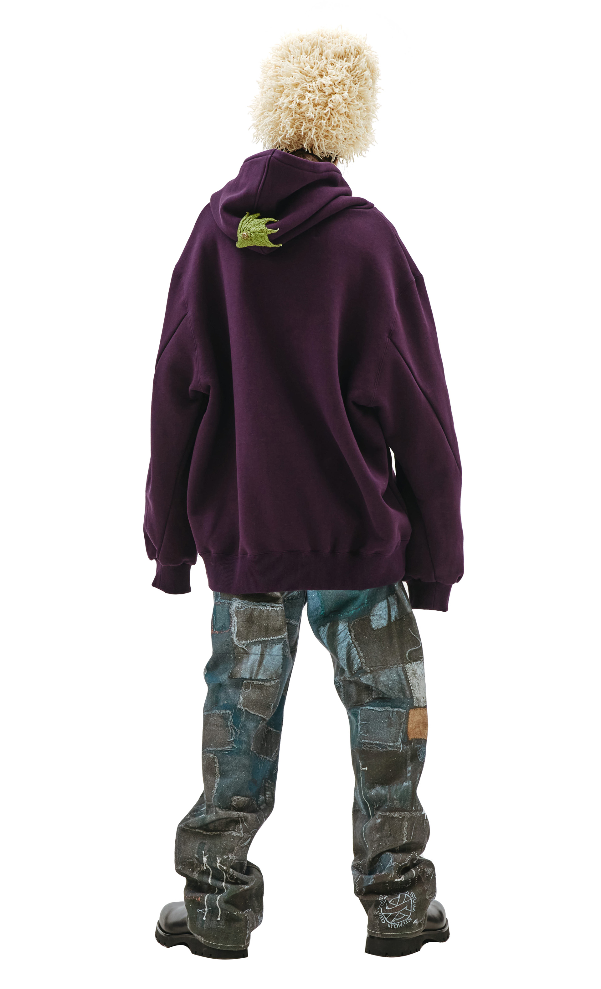 Doublet Embroidery Eggplant Hoodie